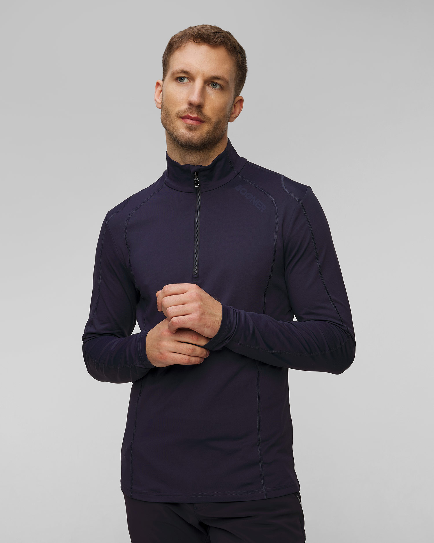 Granatowy golf narciarski męski BOGNER Harry1