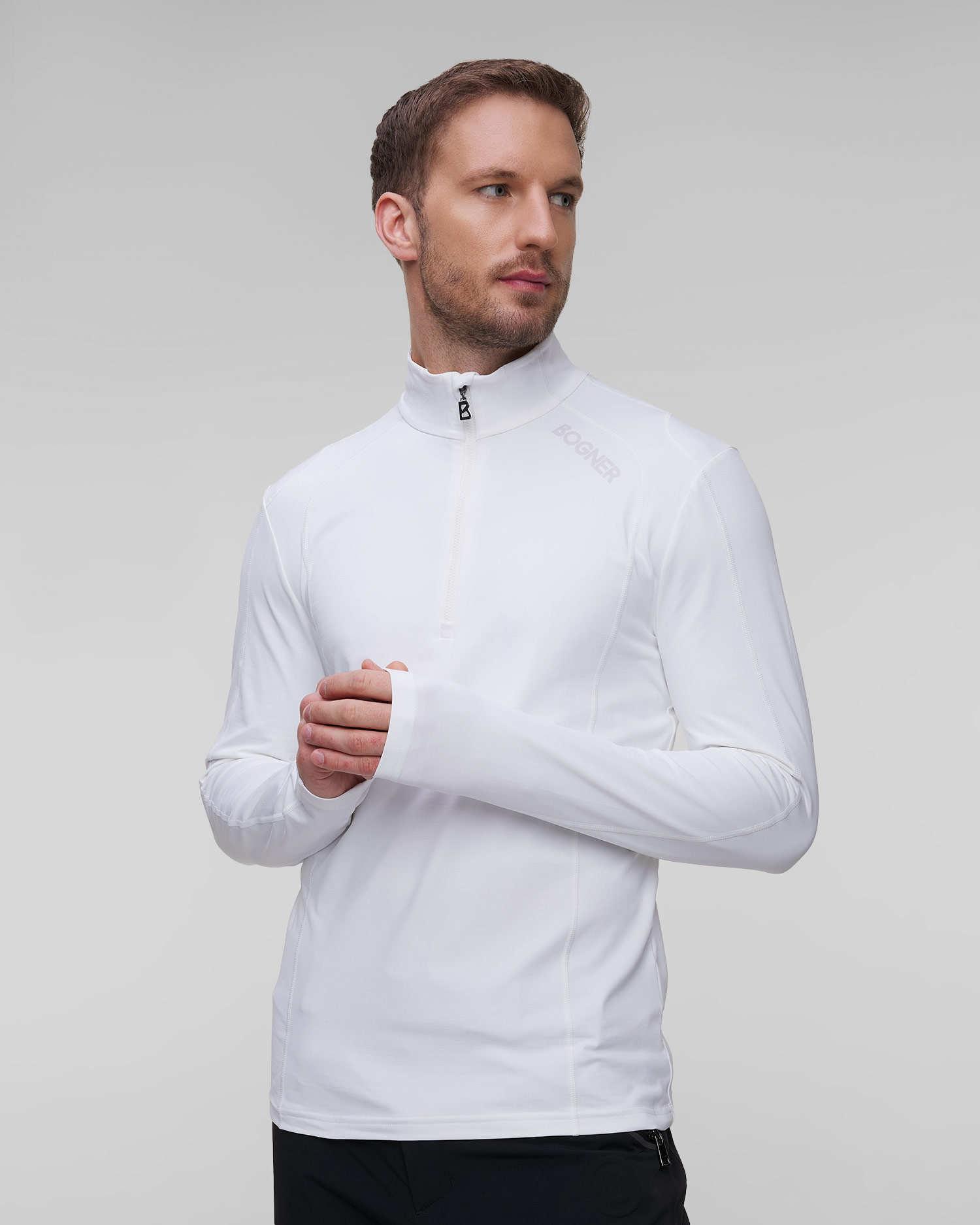 BOGNER Harry1 Rollkragenpullover für Herren in Weiß