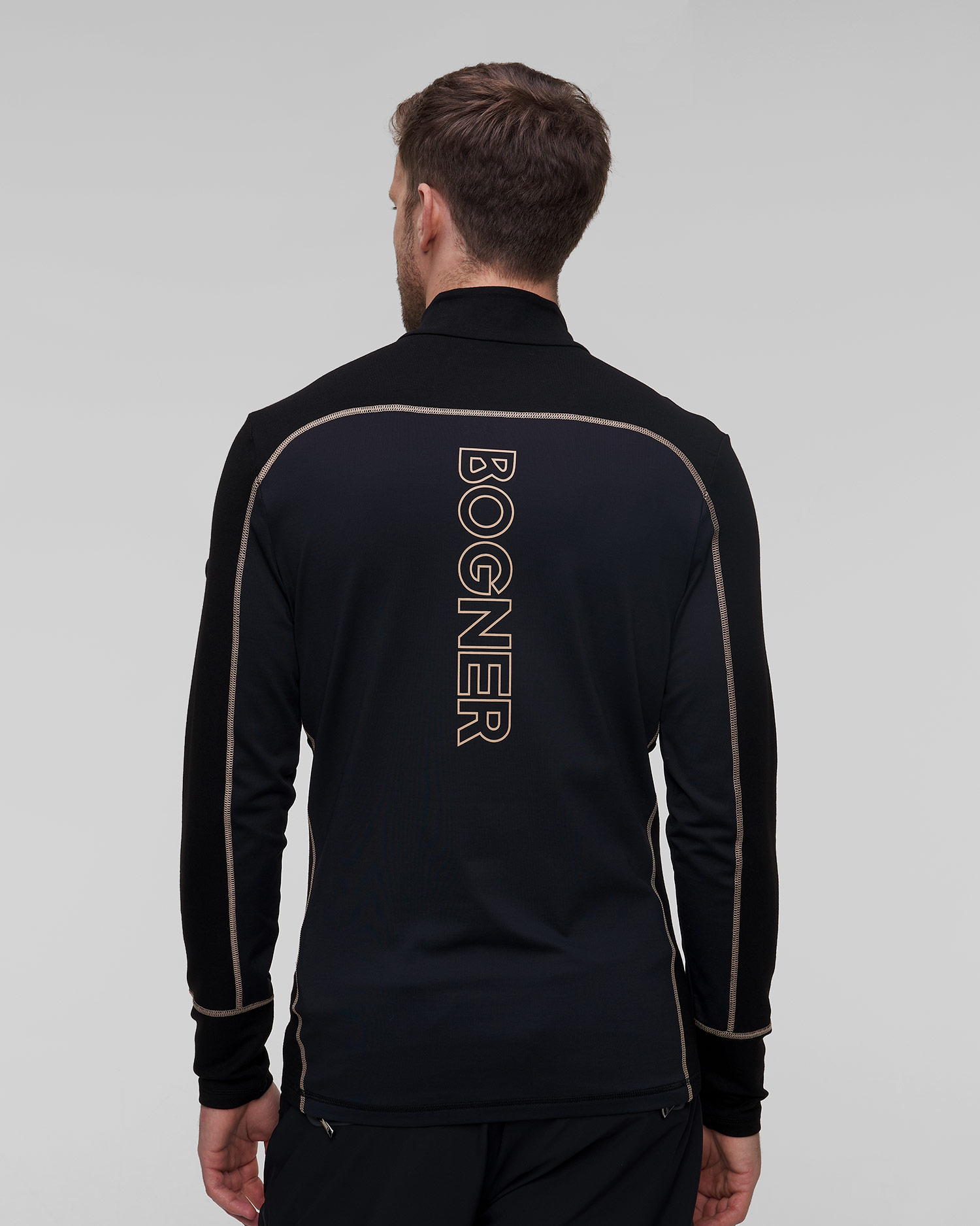 Czarny golf narciarski męski BOGNER Merlo