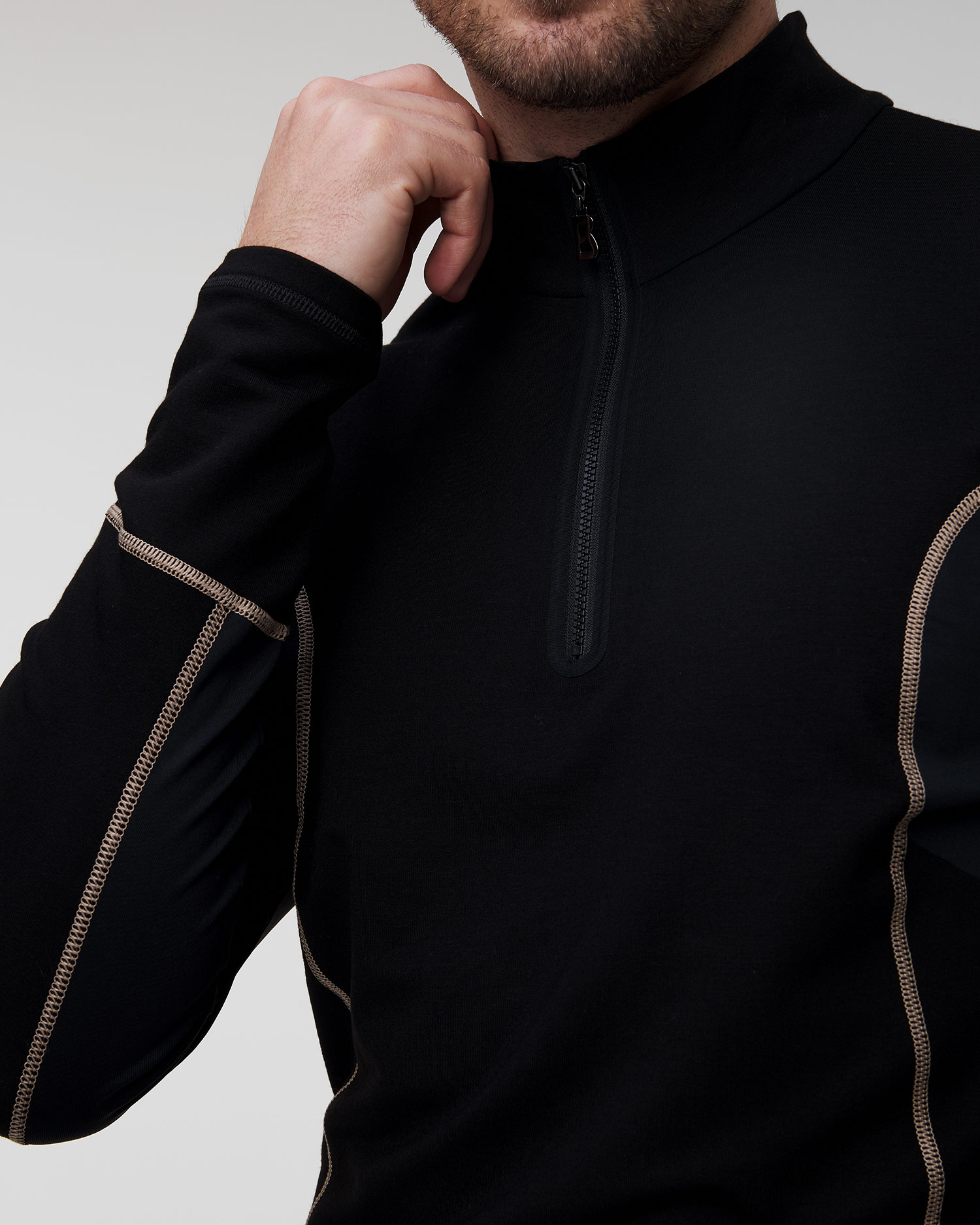 Czarny golf narciarski męski BOGNER Merlo