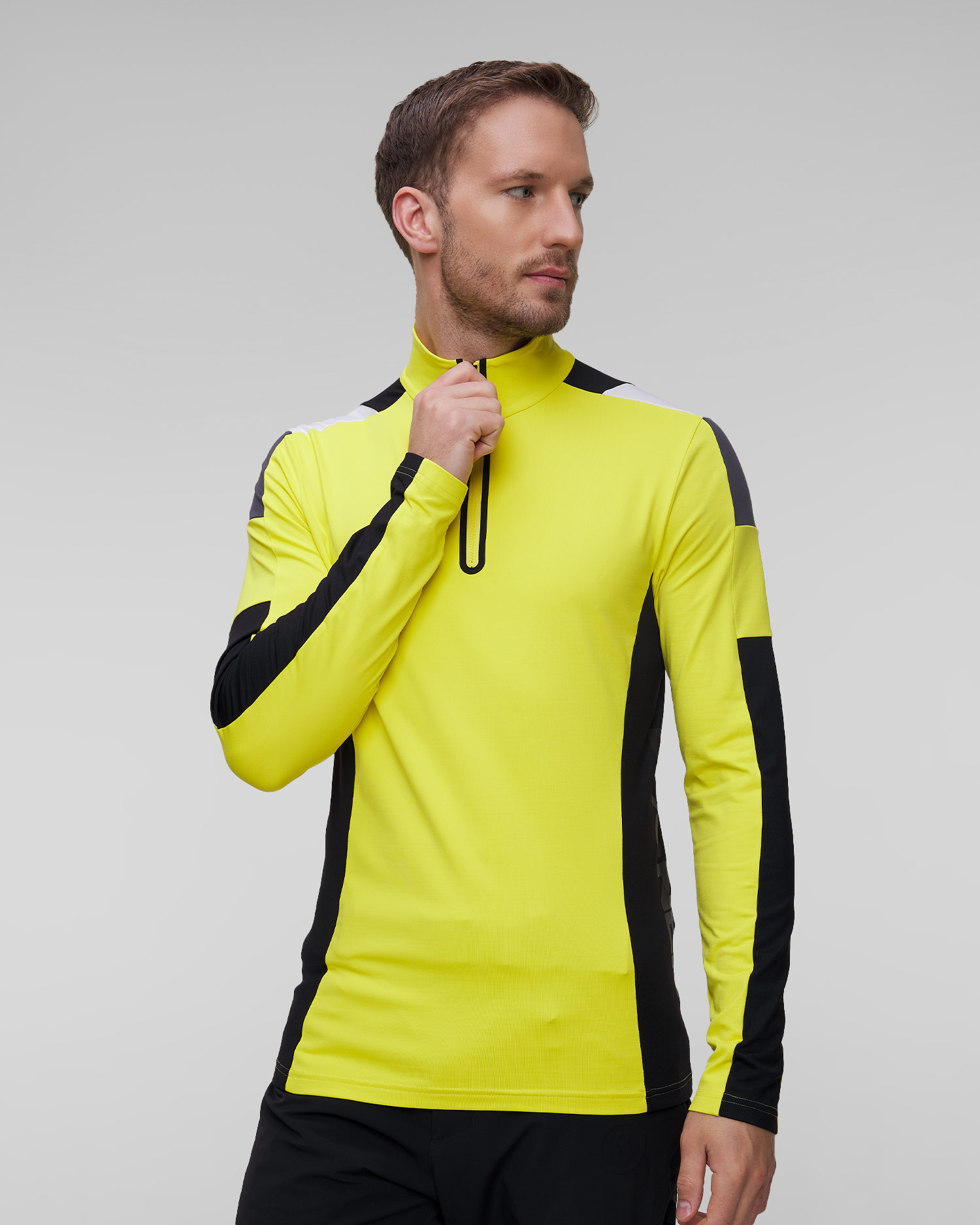 Żółty golf narciarski męski BOGNER Mica 2