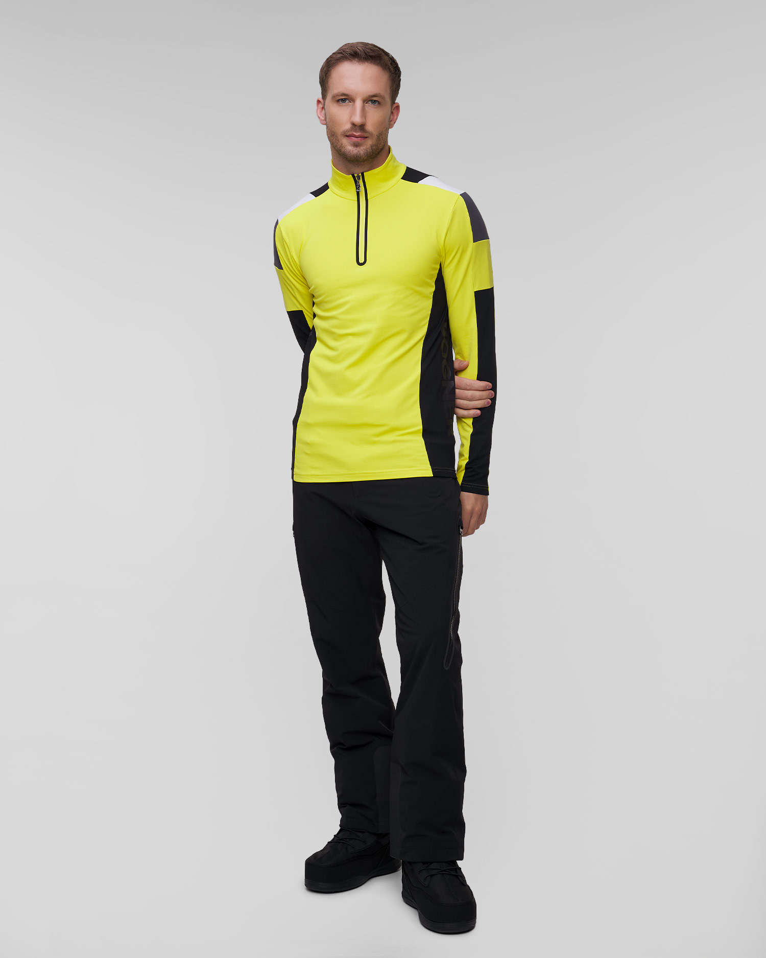 Żółty golf narciarski męski BOGNER Mica 2