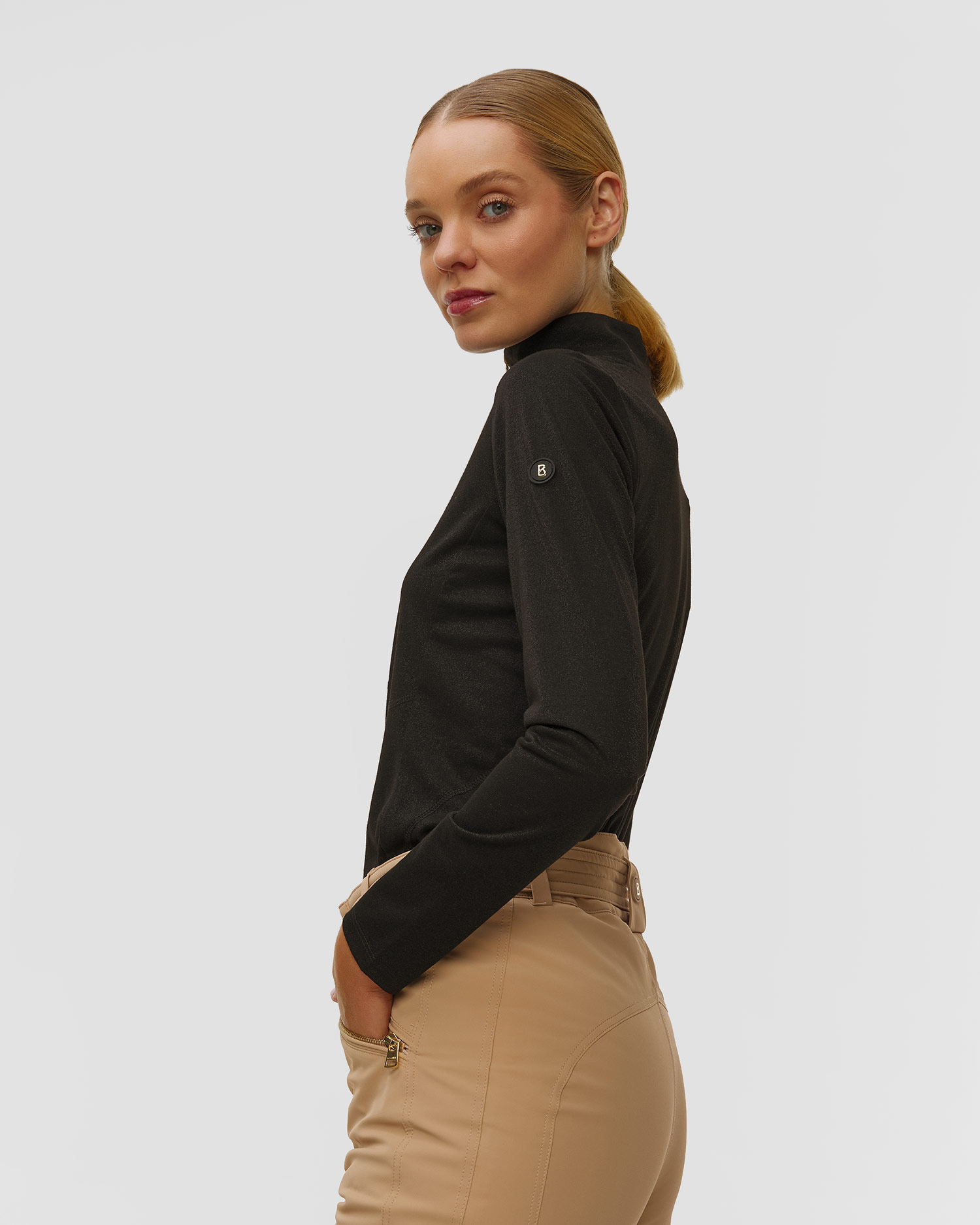 BOGNER Brooke Ski-Rollkragenpullover für Damen in Schwarz