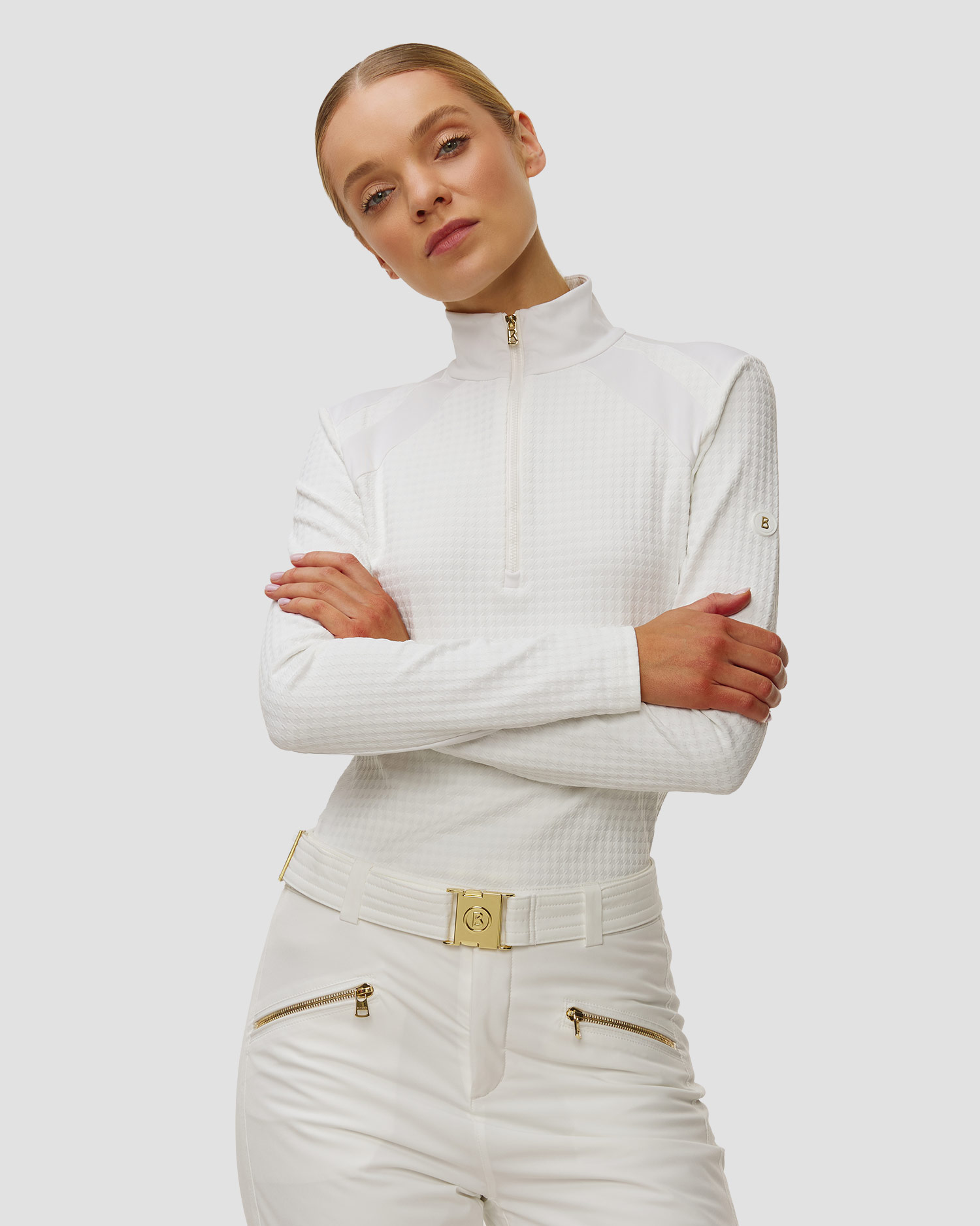 Dámský funkční rolák BOGNER Clarice v bílé barvě