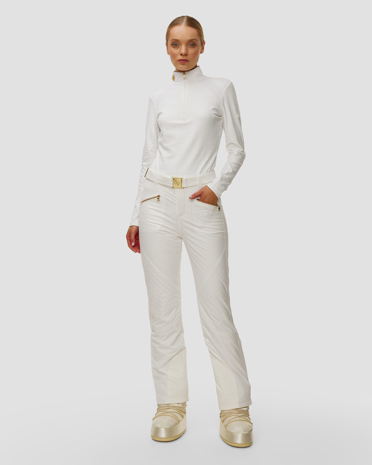 Dámský funkční rolák BOGNER Clarice v bílé barvě