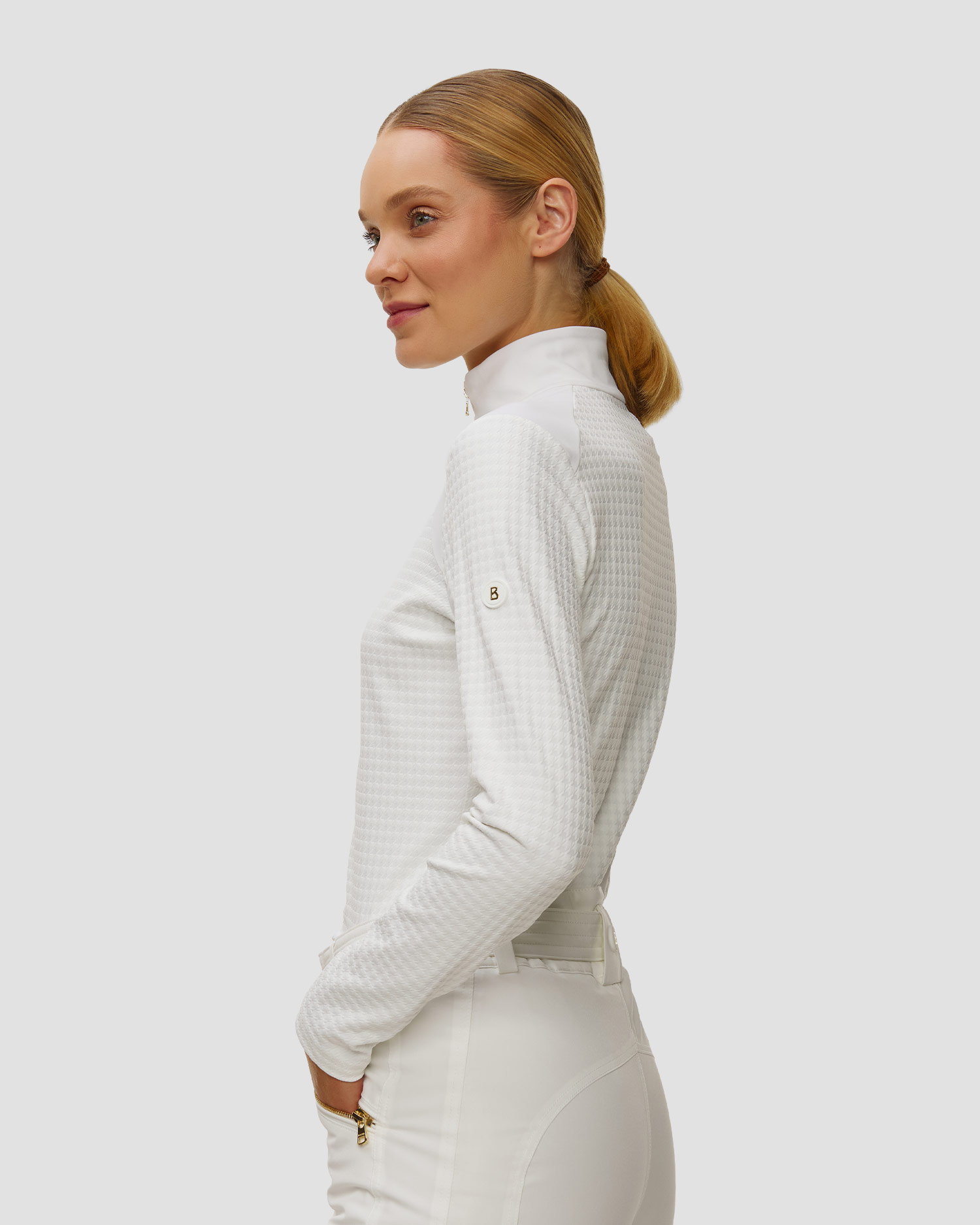 Dámský funkční rolák BOGNER Clarice v bílé barvě