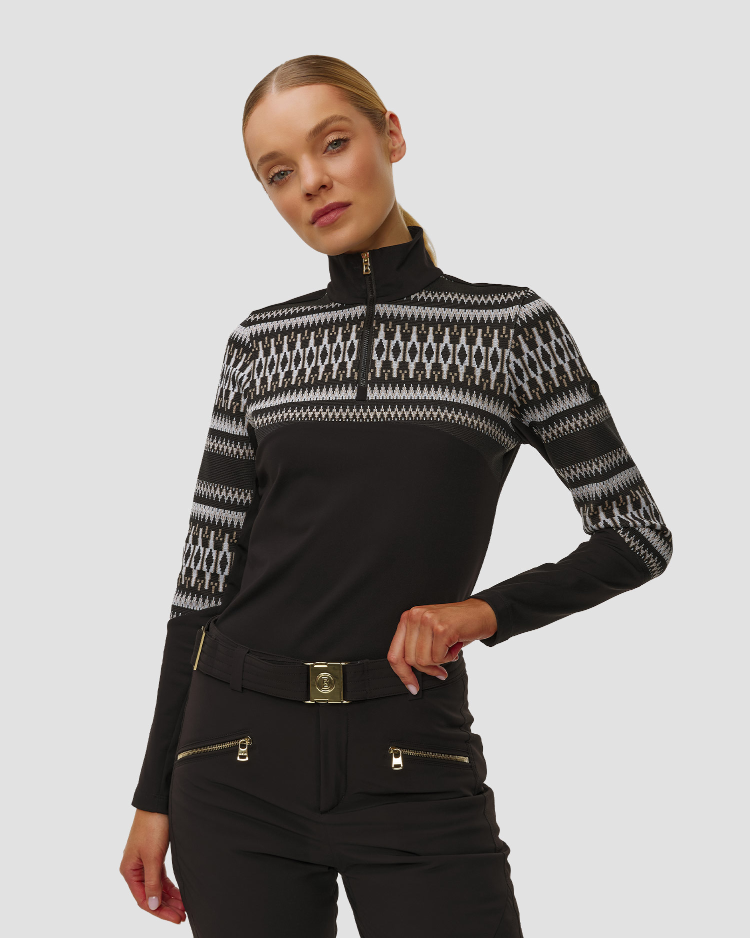 Dámský černý lyžařský rolák BOGNER Jelissa