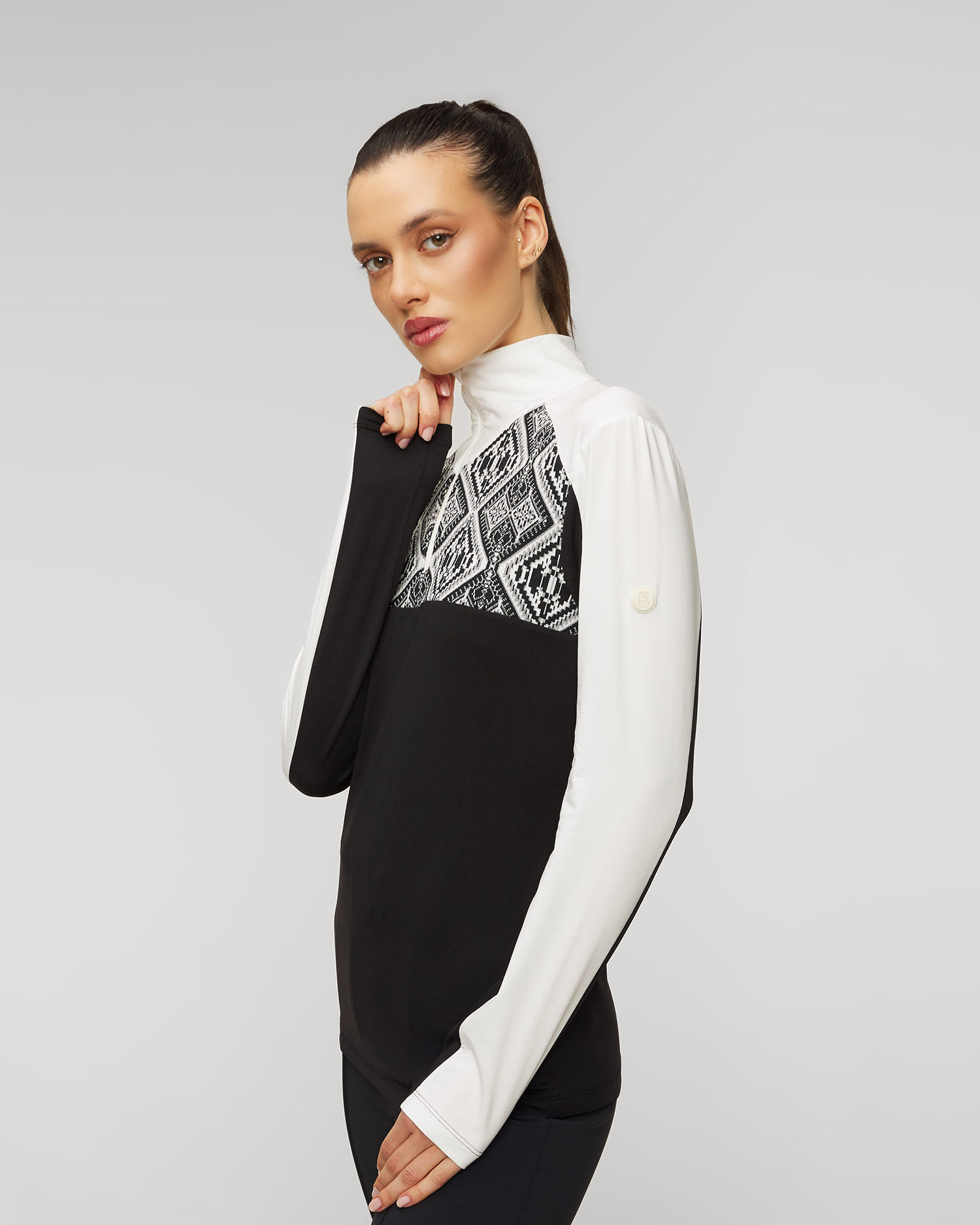 Bluză de schi cu guler înalt pentru femei BOGNER Elvira