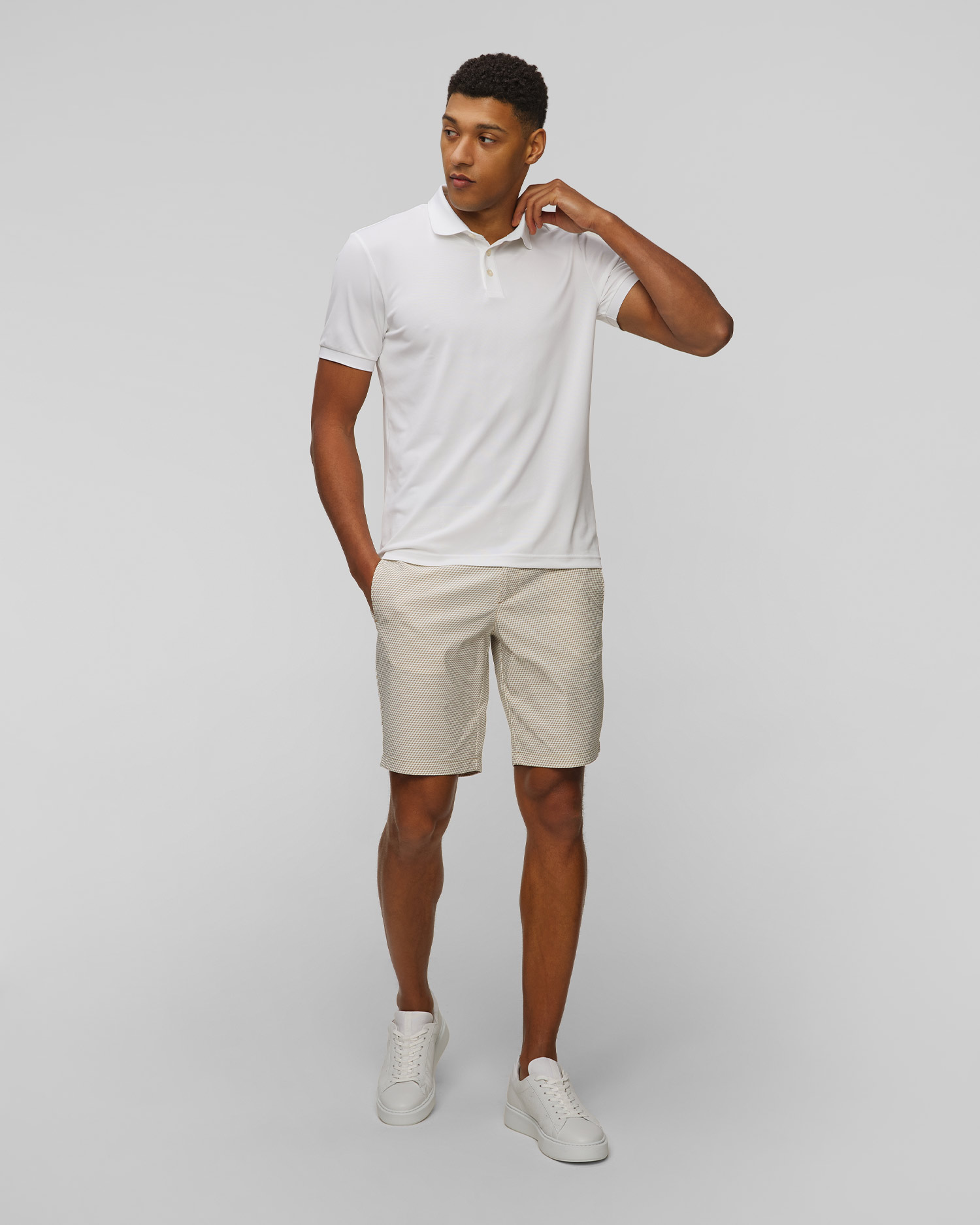 Men's white polo shirt BOGNER Daniel2