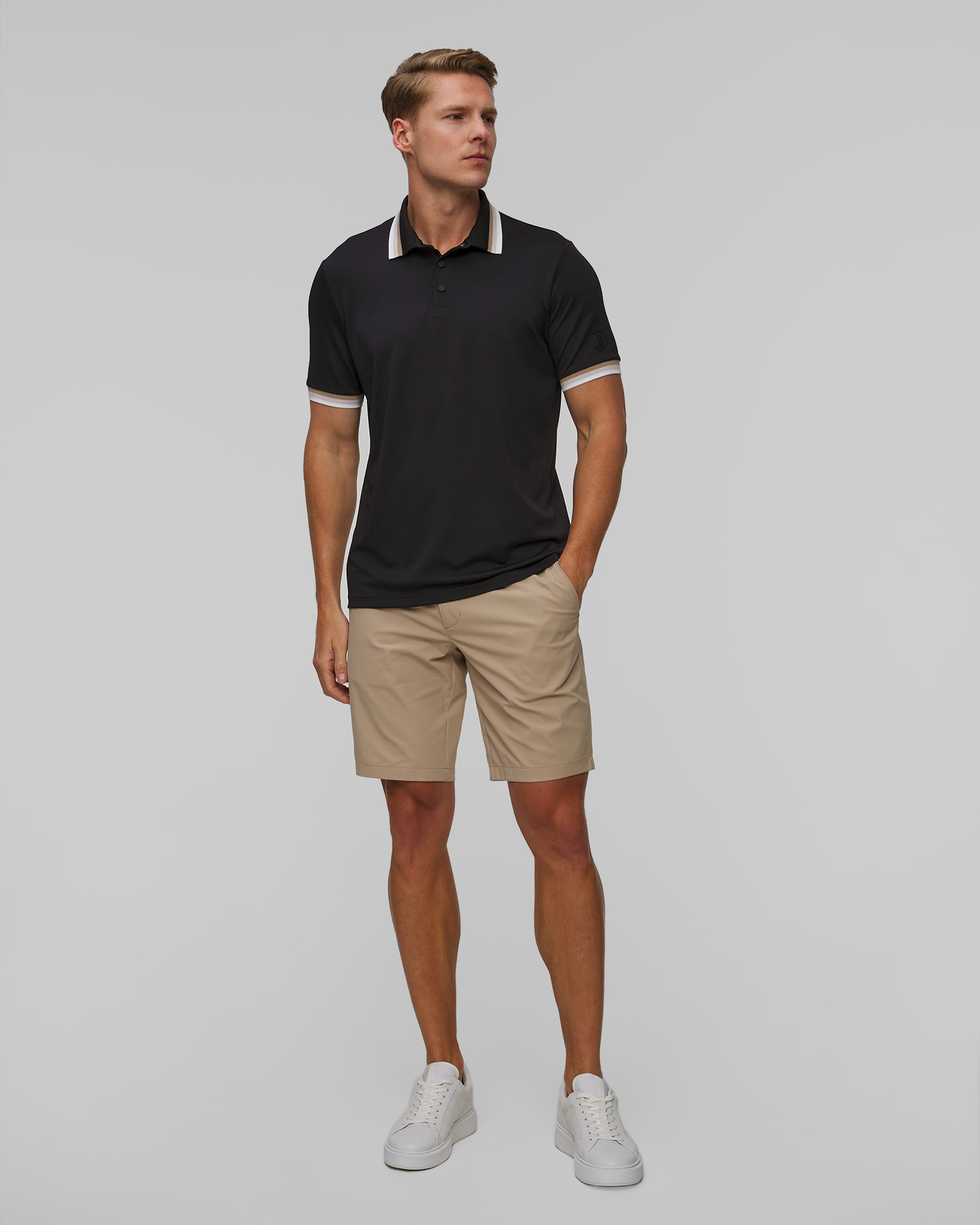 Men's black polo shirt BOGNER Arik