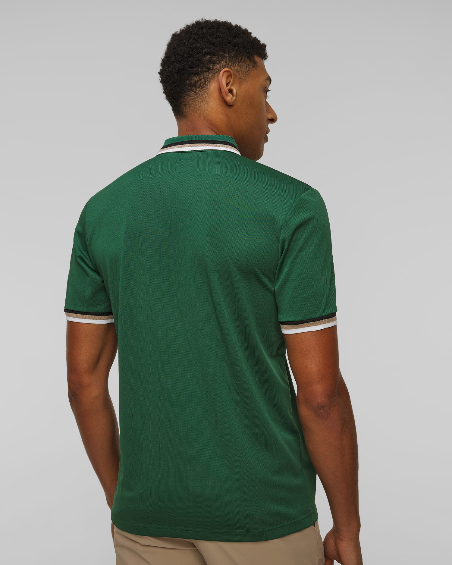 Zielona koszulka polo męska BOGNER Arik