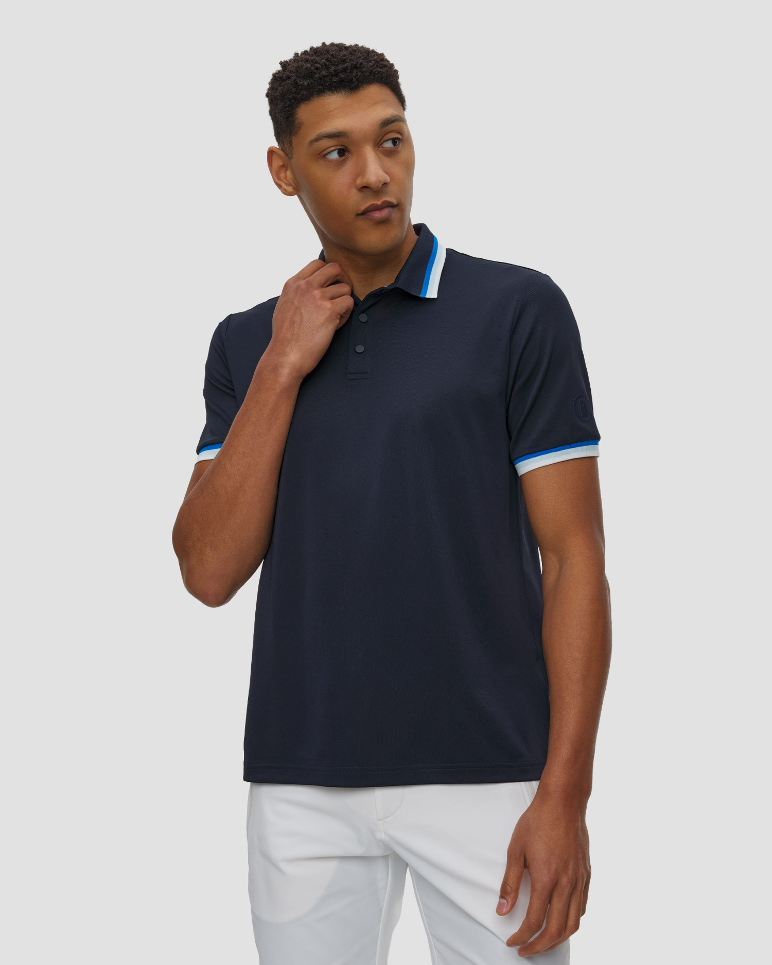 Polo bleu marine pour hommes BOGNER Arik, Couleur: Granatowy