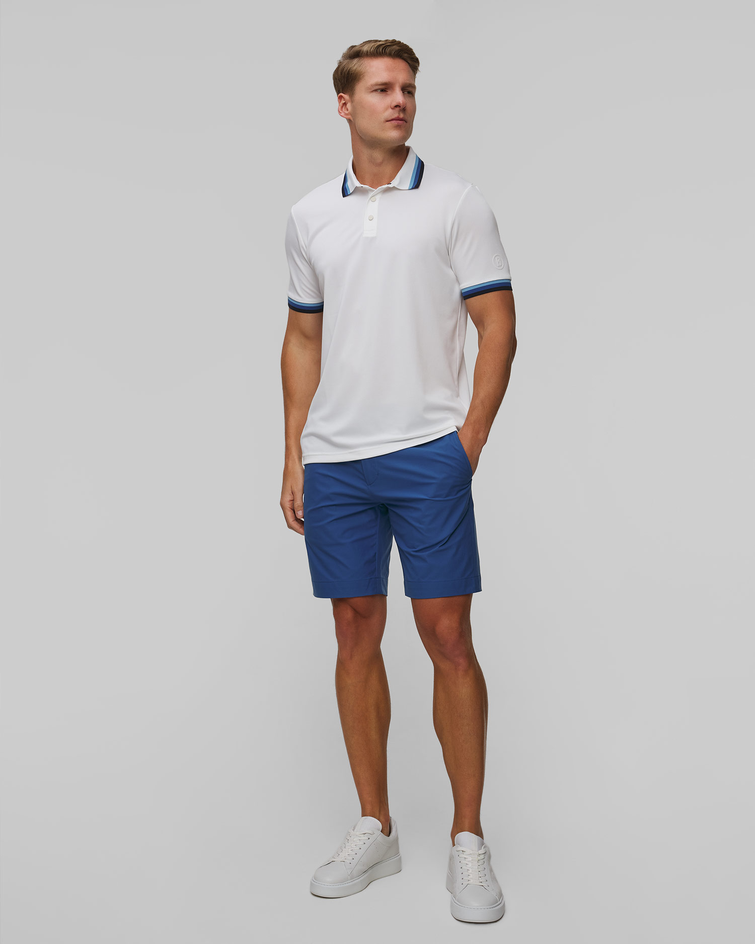 Men's white polo shirt BOGNER Arik