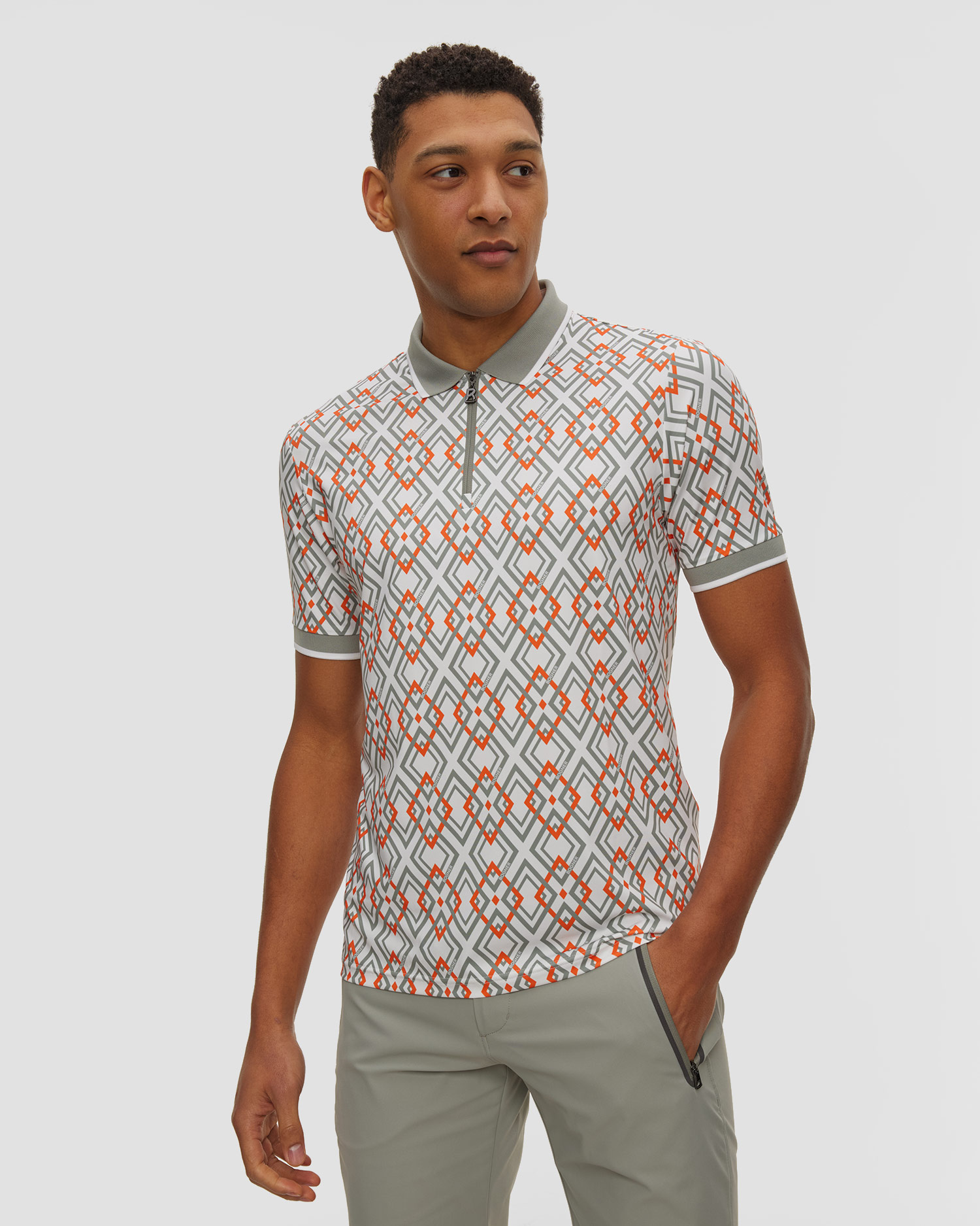 Polo pour hommes BOGNER VALENTIN, Couleur: Multikolor,Print