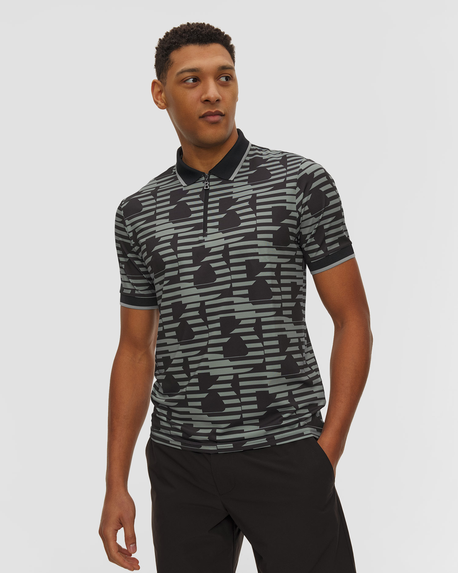 Polo pour hommes BOGNER VALENTIN, Couleur: Multikolor,Print