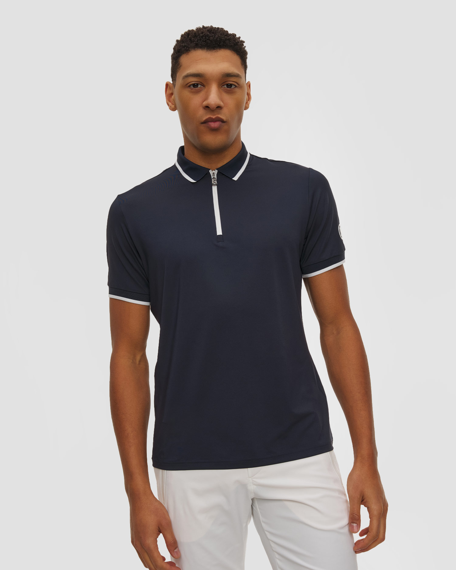 Polo bleu marine pour hommes BOGNER Cody1, Couleur: Granatowy