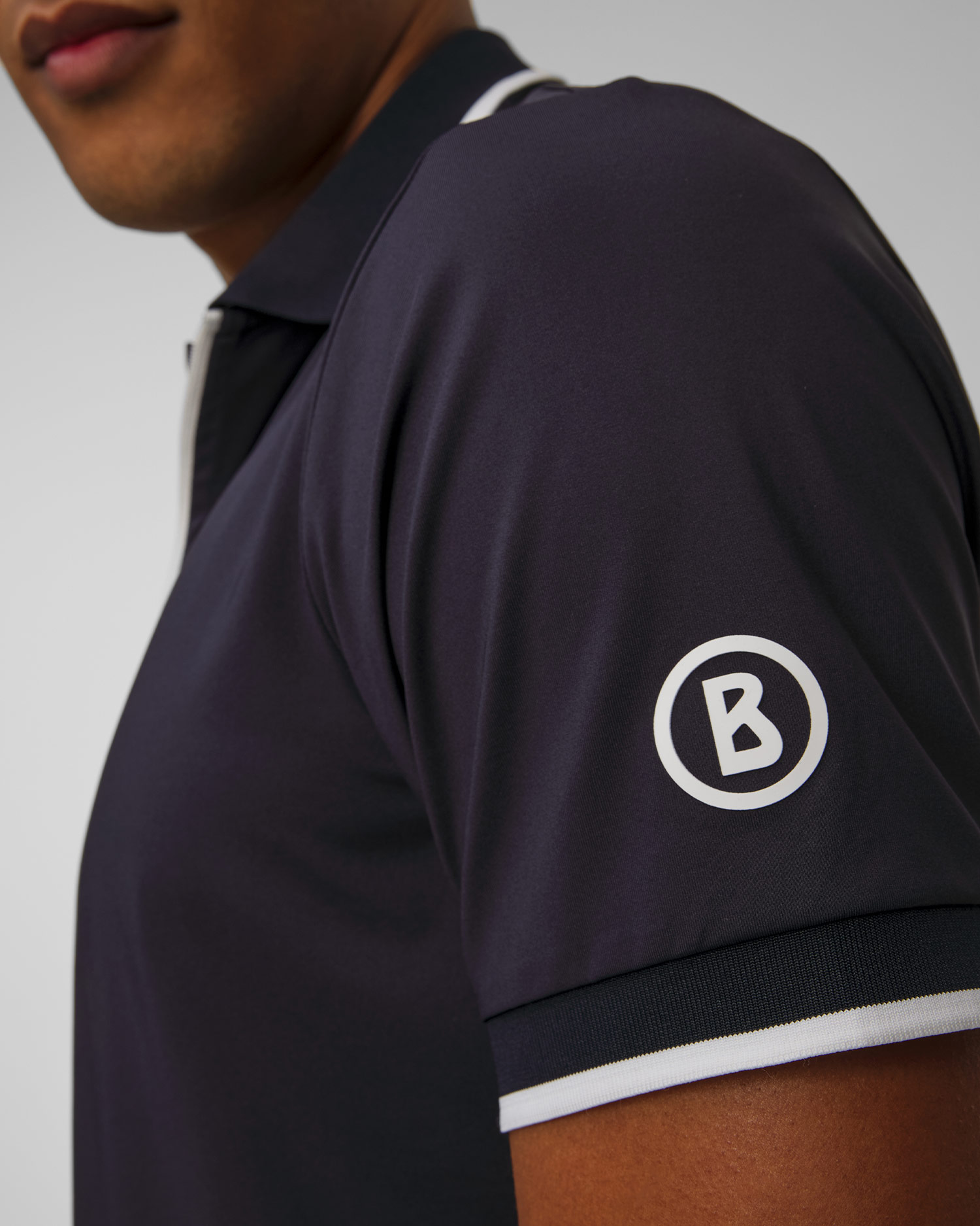 Granatowa koszulka polo męska BOGNER Cody1