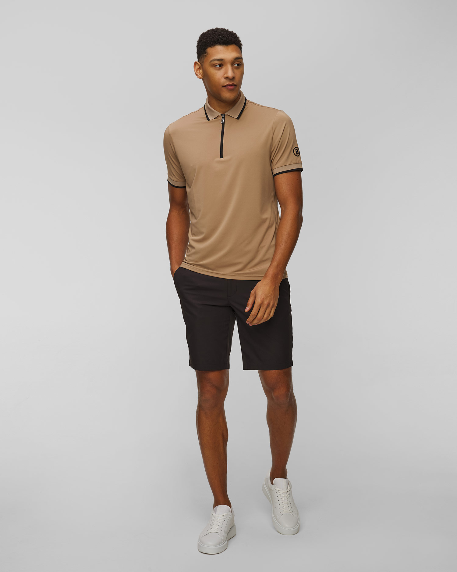 Men's beige polo shirt BOGNER Cody1