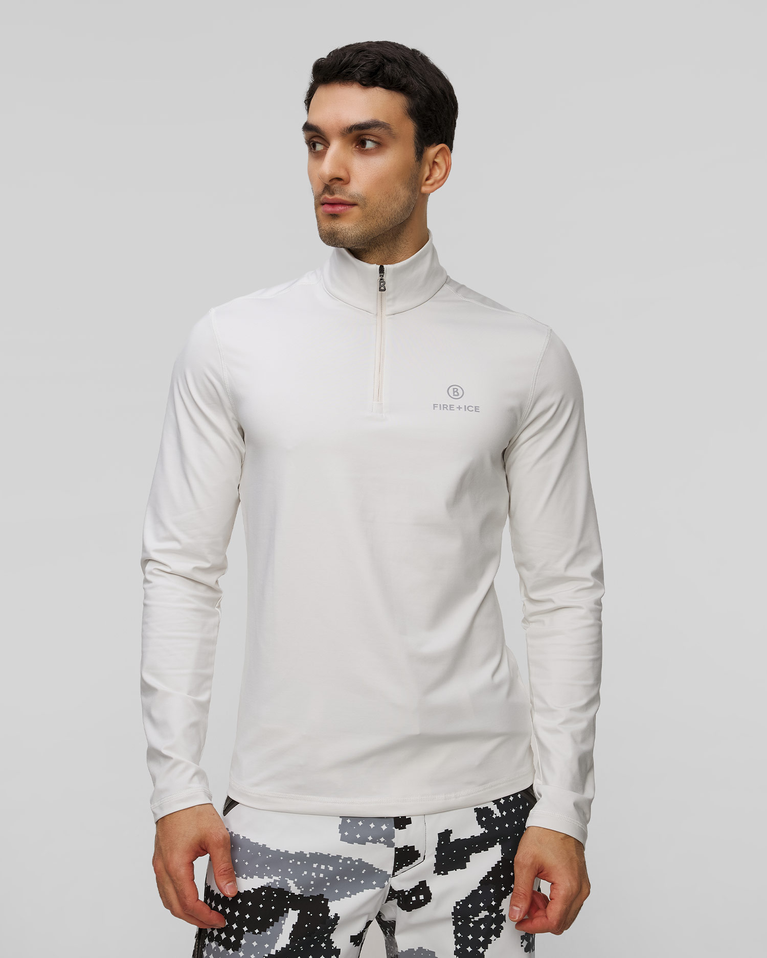 BOGNER FIRE+ICE Pascal Ski-Rollkragenpullover für Herren in Weiß