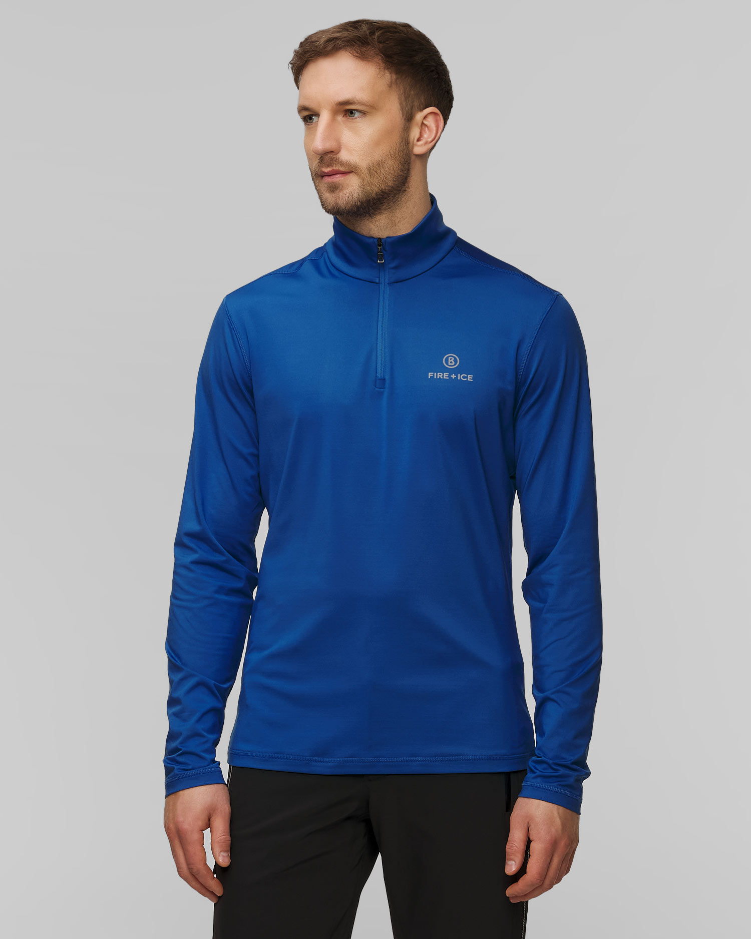 Niebieski golf narciarski męski BOGNER FIRE+ICE Pascal