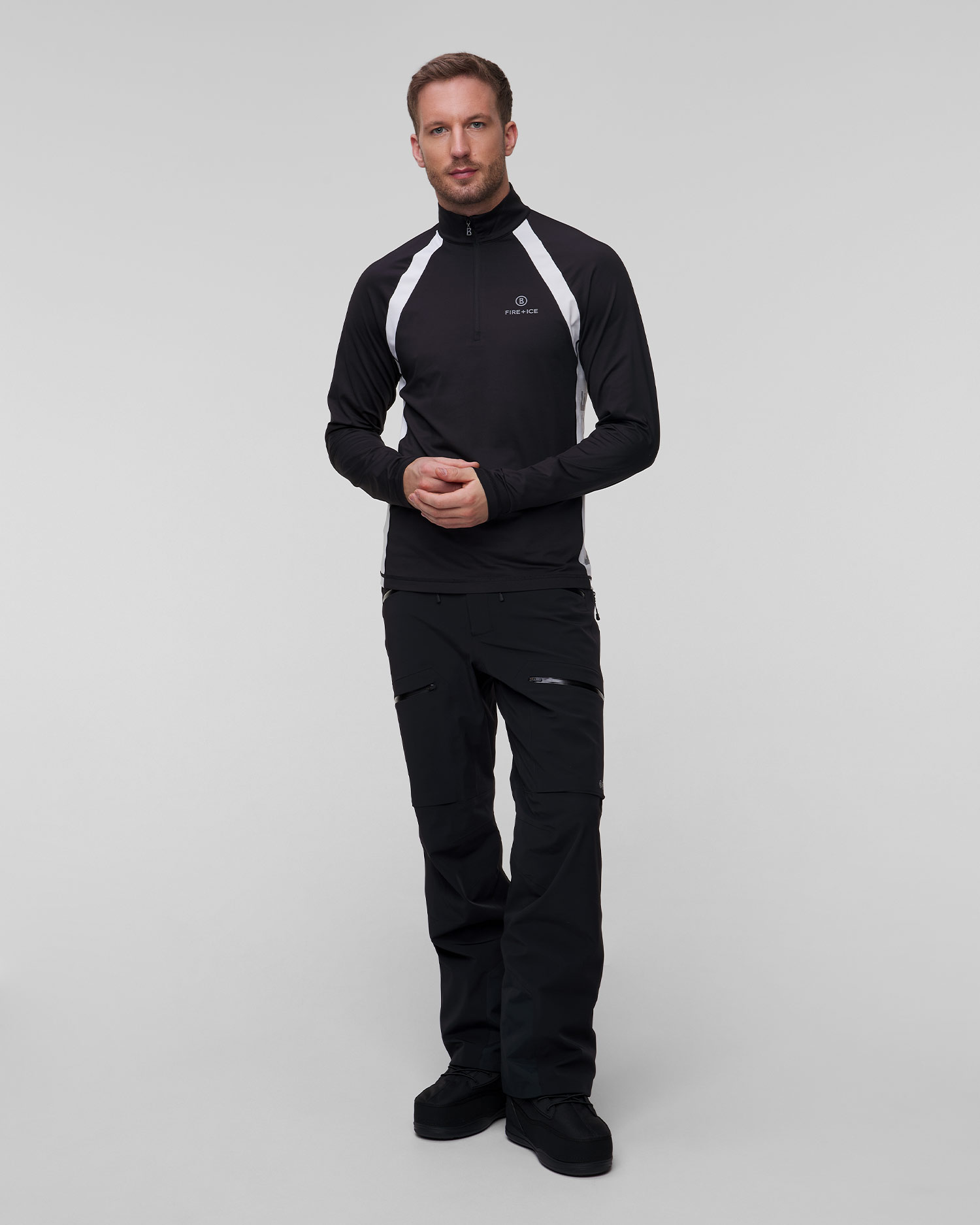 Czarny golf narciarski męski BOGNER FIRE+ICE Pawel