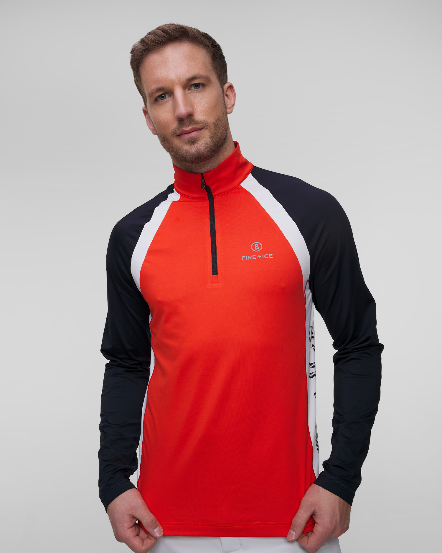 Men's red ski turtleneck BOGNER FIRE+ICE Pawel