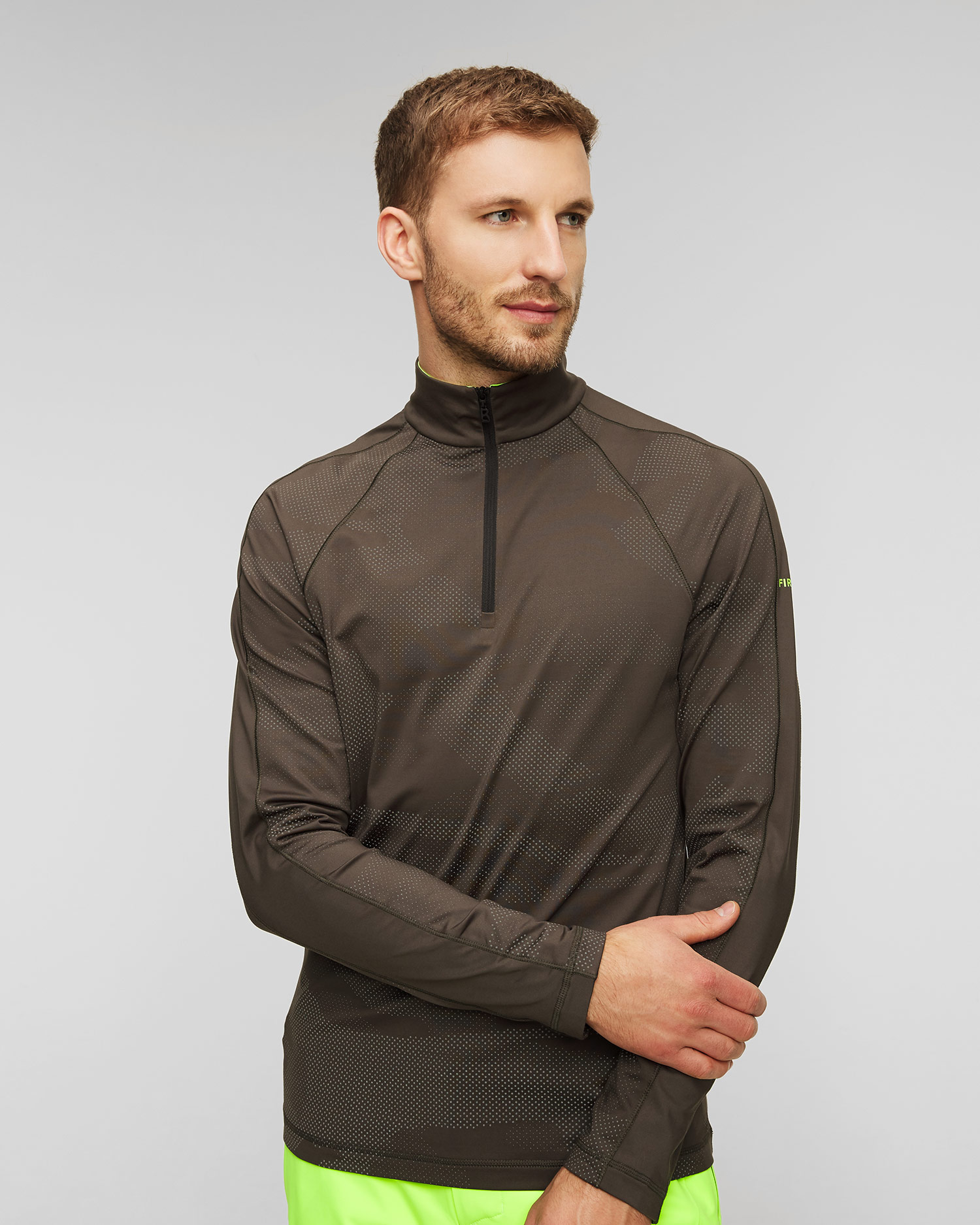 Bluză de schi cu guler înalt pentru bărbați BOGNER FIRE+ICE Premo3 – gri