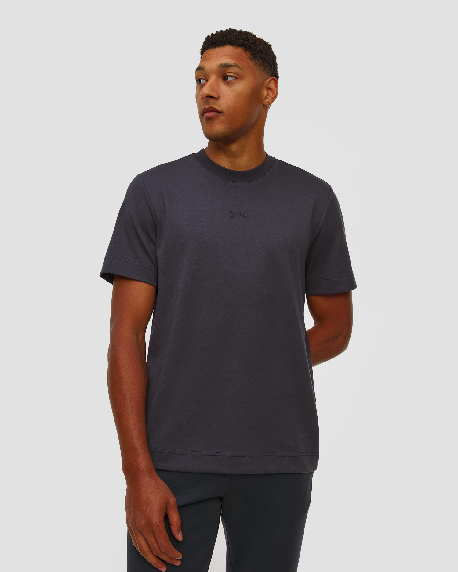 T-shirt bleu marine pour hommes BOGNER Lukas-2 