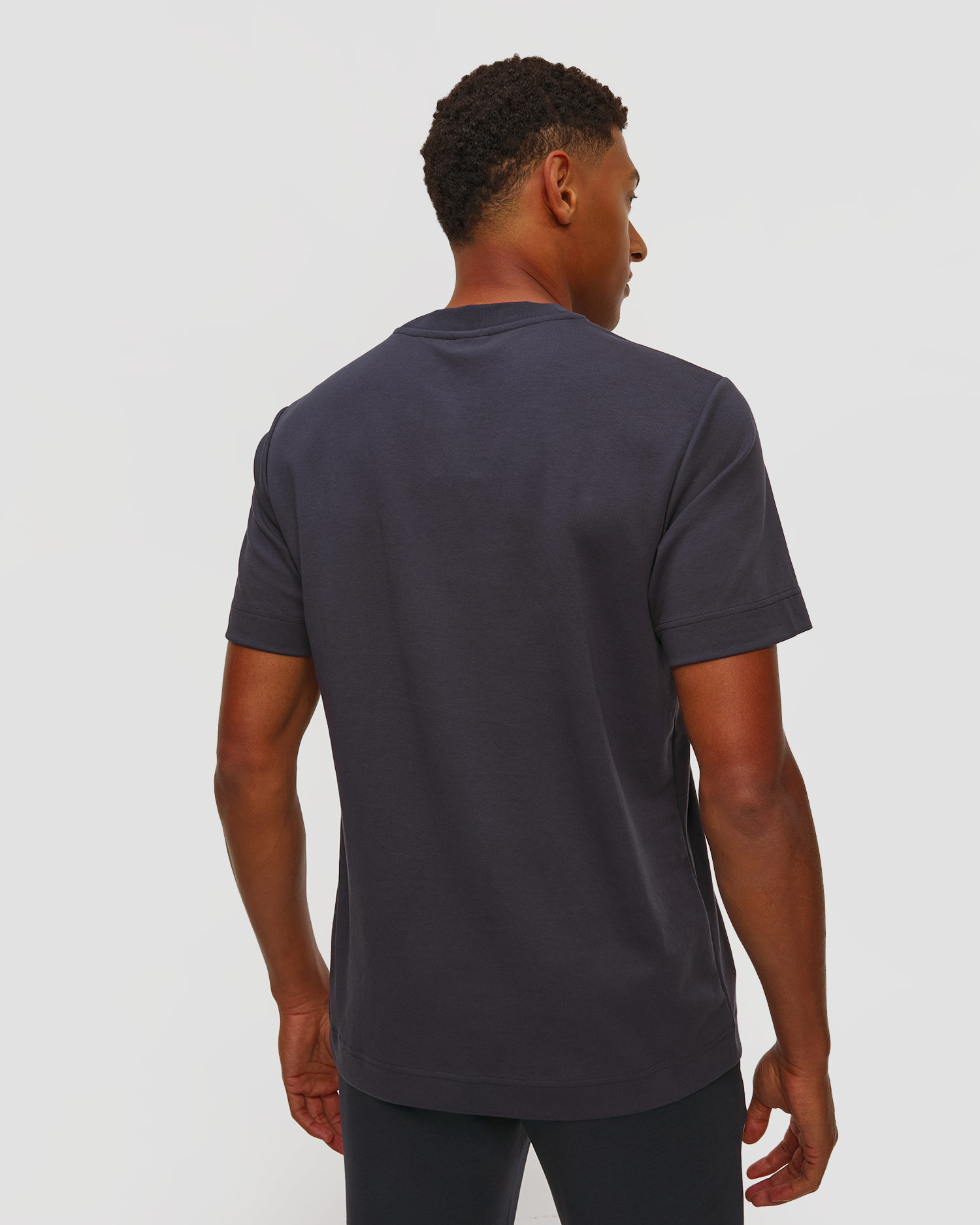 Granatowy T-shirt męski BOGNER Lukas-2