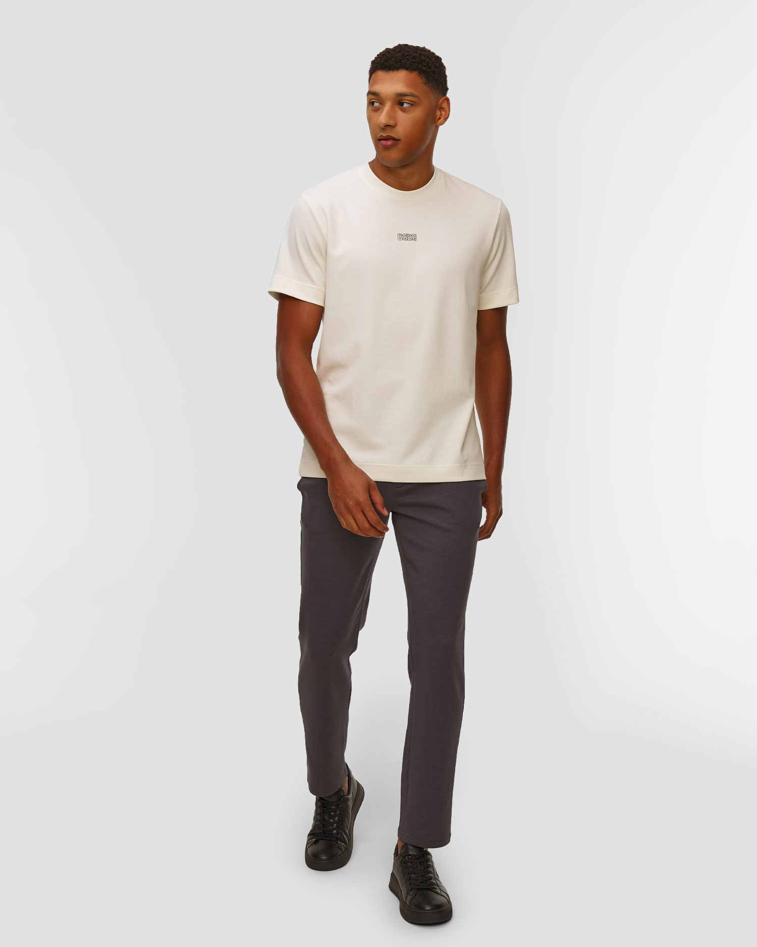 T-shirt blanc pour hommes BOGNER Lukas-2