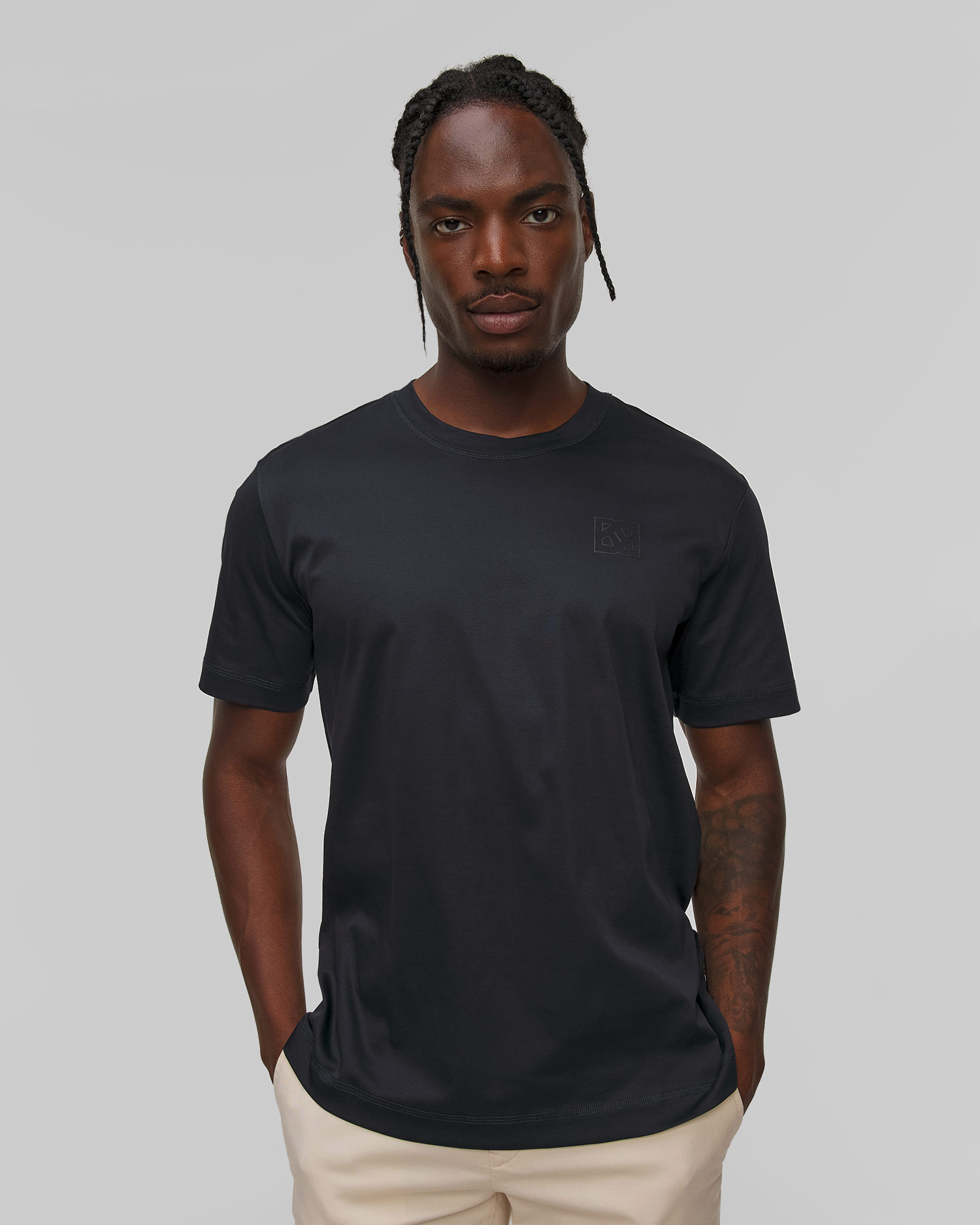 T-shirt bleu marine pour hommes BOGNER Lukas 1 