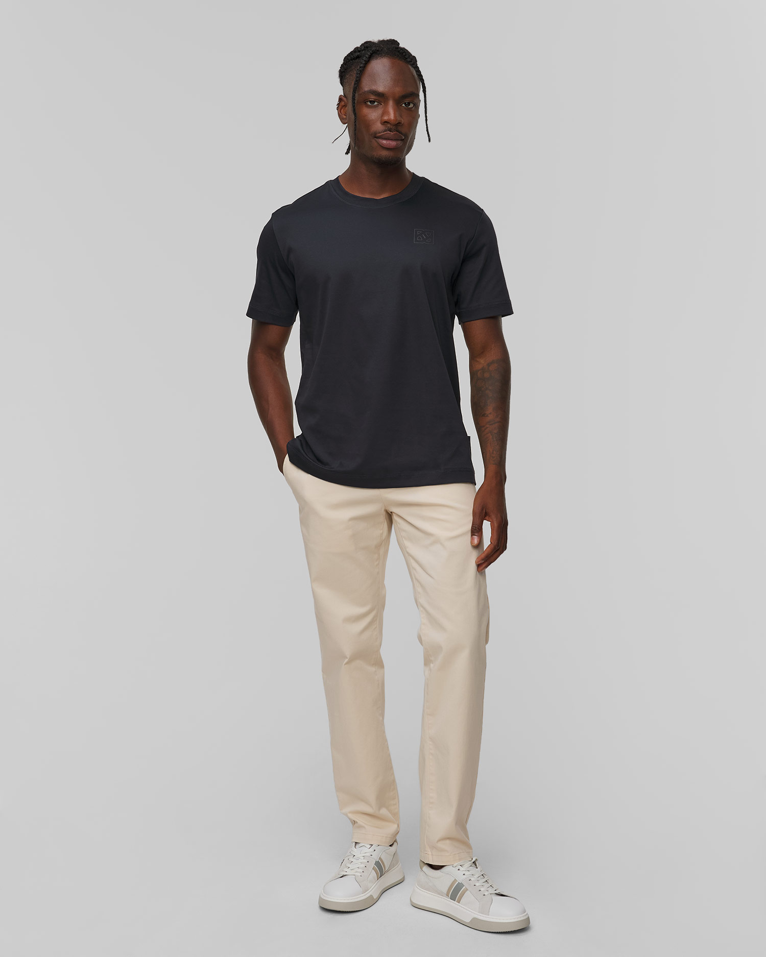 T-shirt bleu marine pour hommes BOGNER Lukas 1 