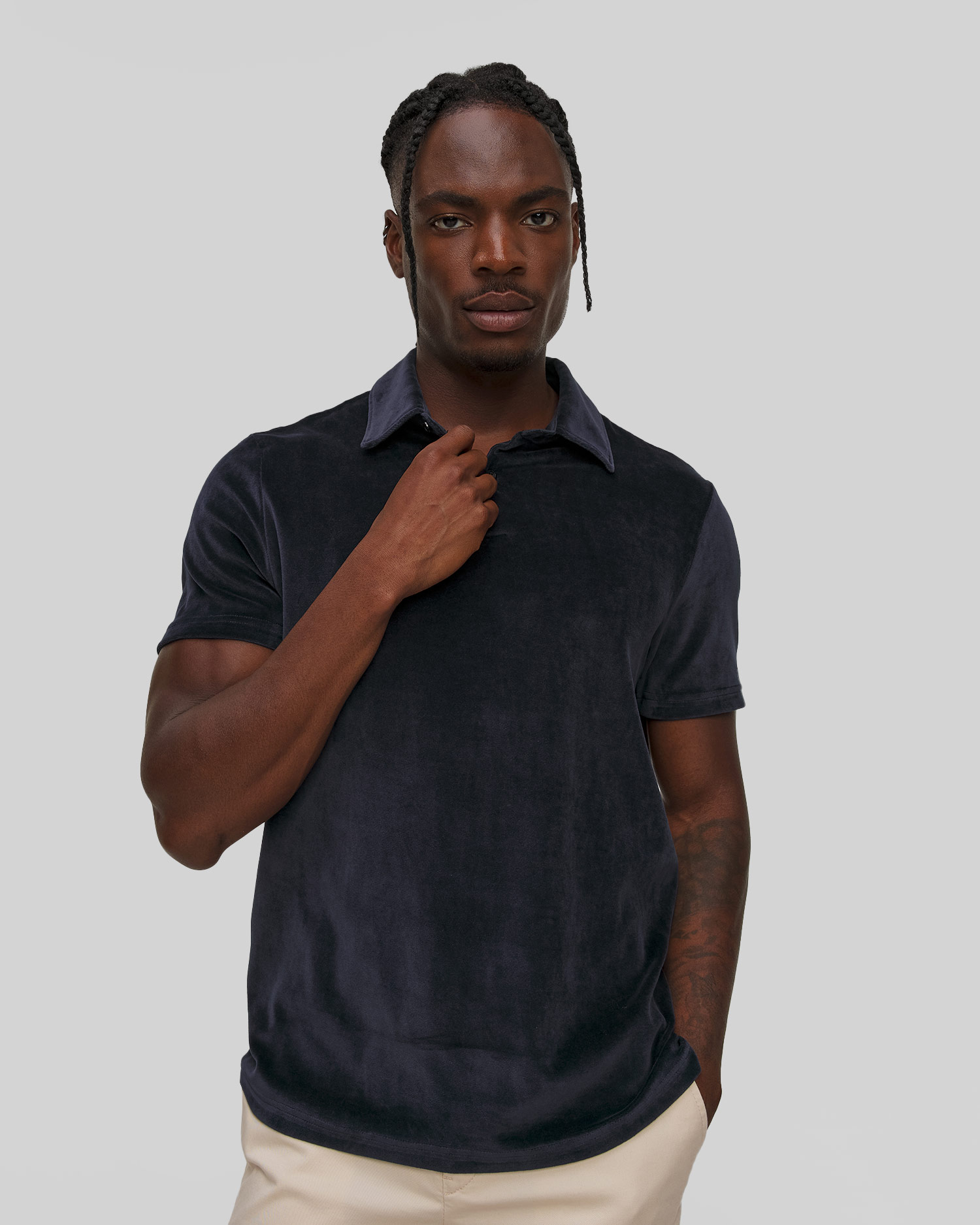 Men's velour polo BOGNER Vincenzo