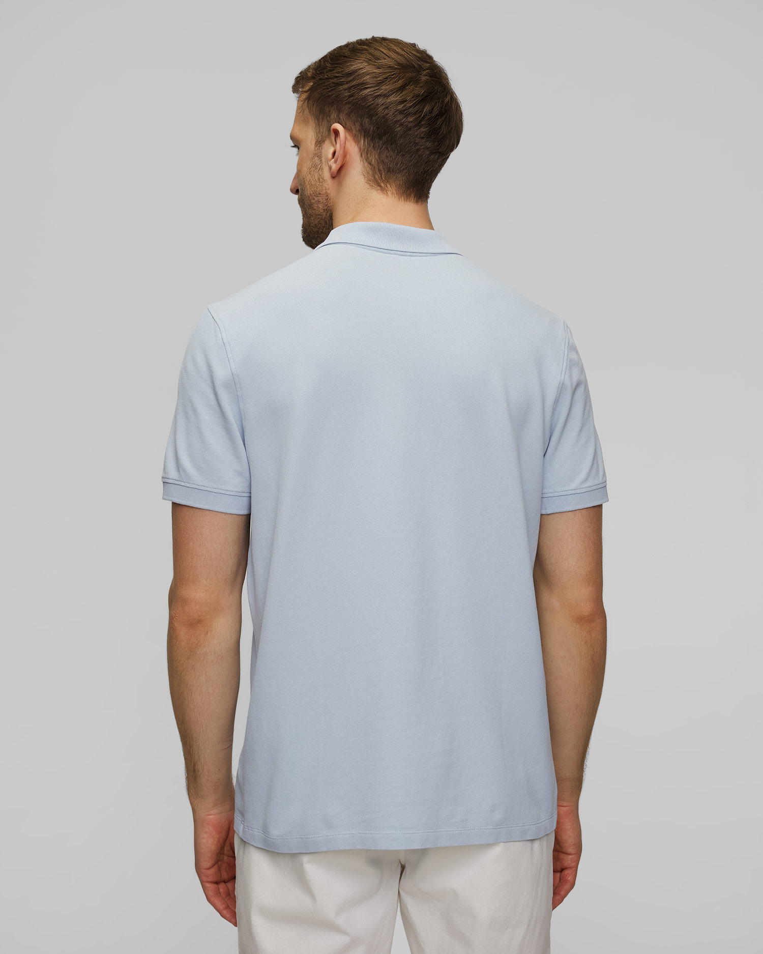 Błękitna koszulka polo męska BOGNER Fion 8