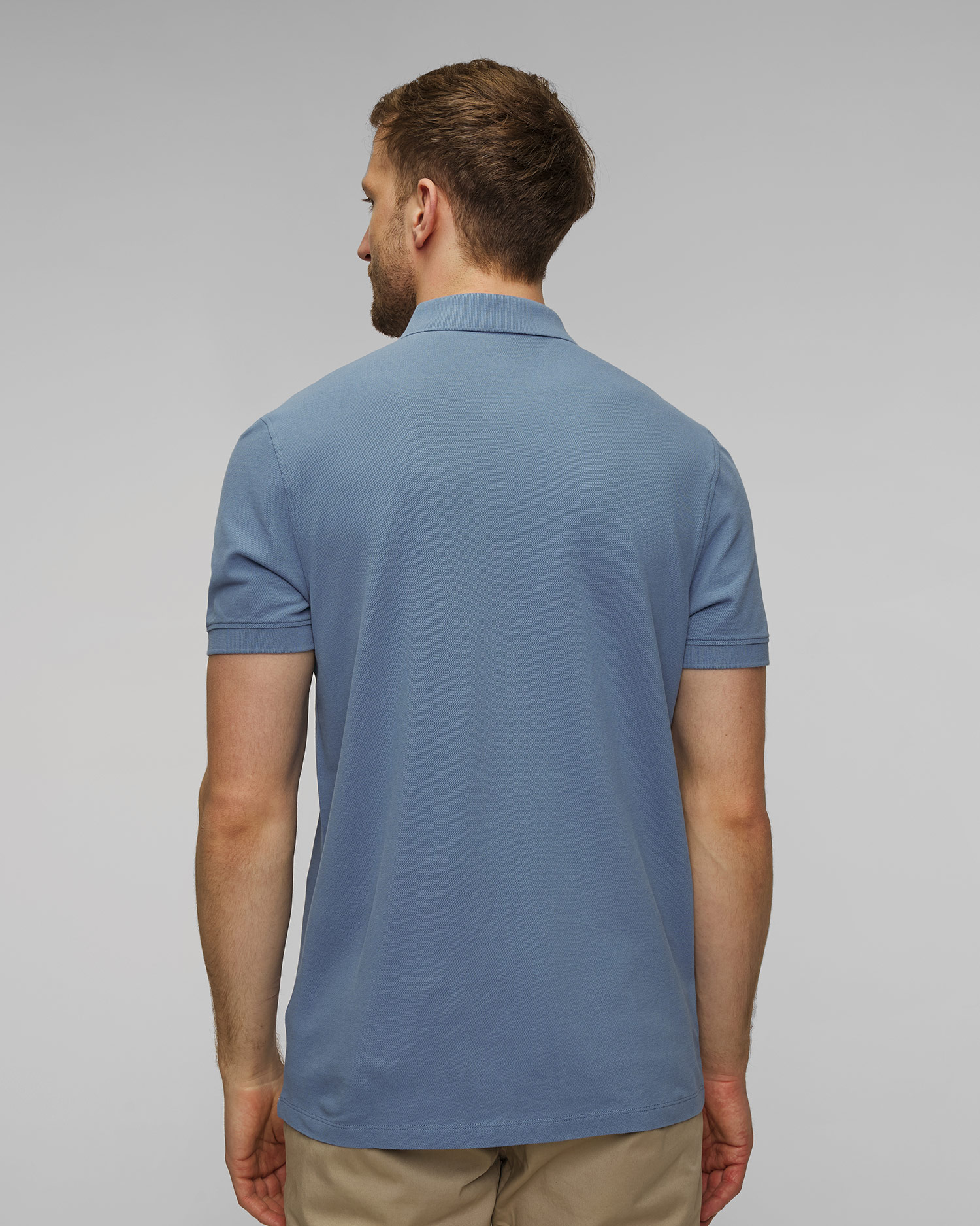 Niebieska koszulka polo męska BOGNER Fion 8