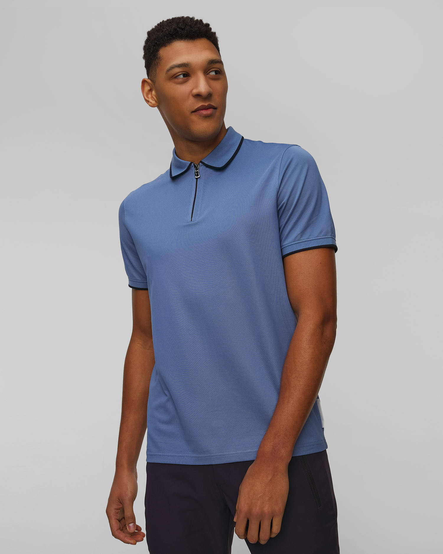 Niebieska koszulka polo męska BOGNER Timo-7