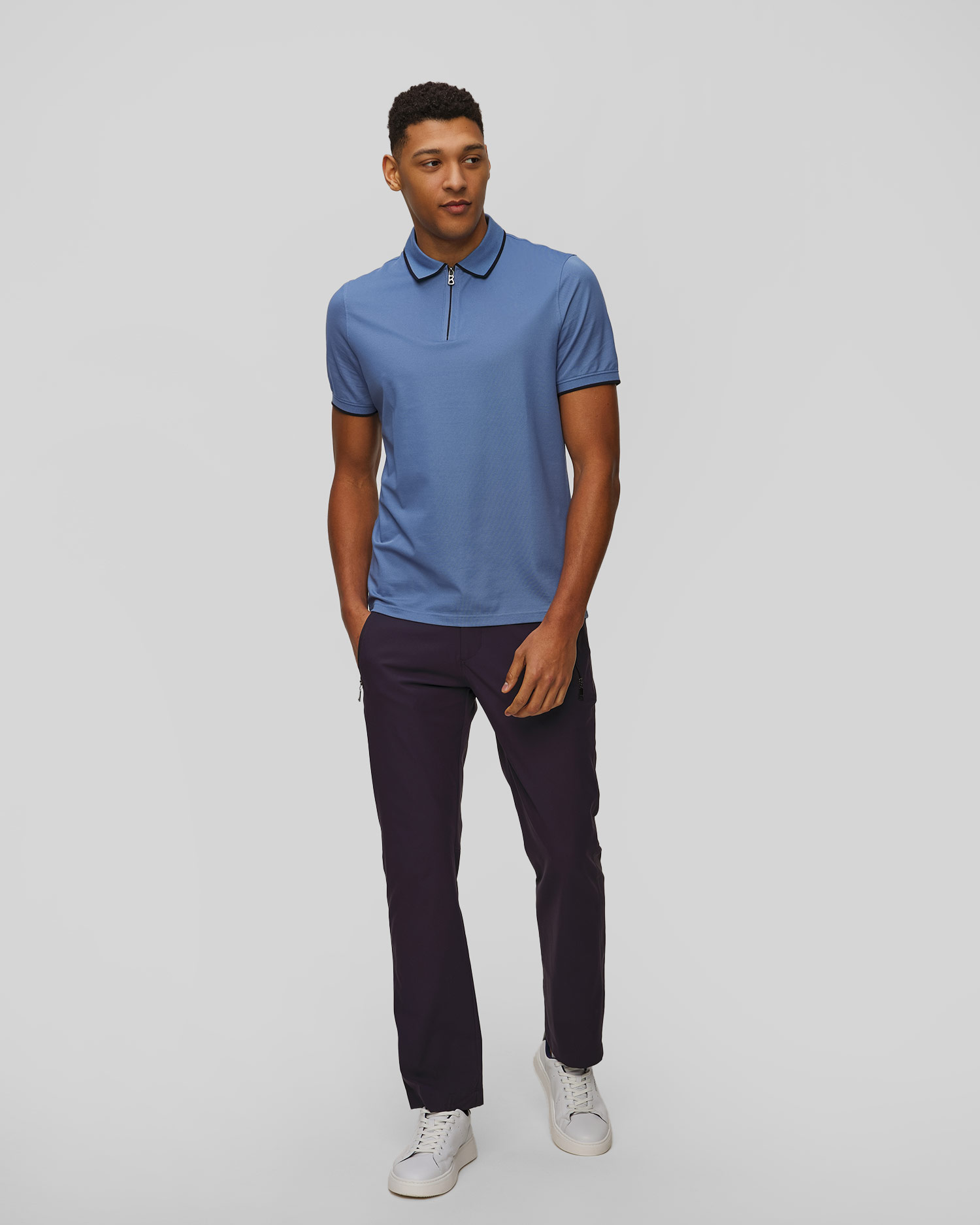 Men's blue polo shirt BOGNER Timo-7