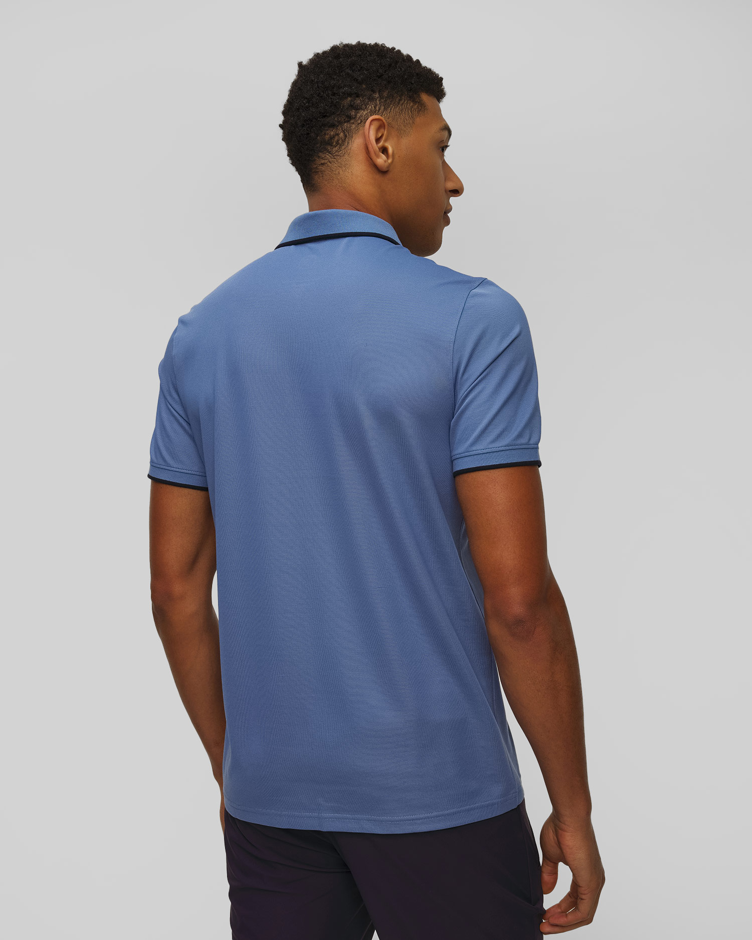Niebieska koszulka polo męska BOGNER Timo-7