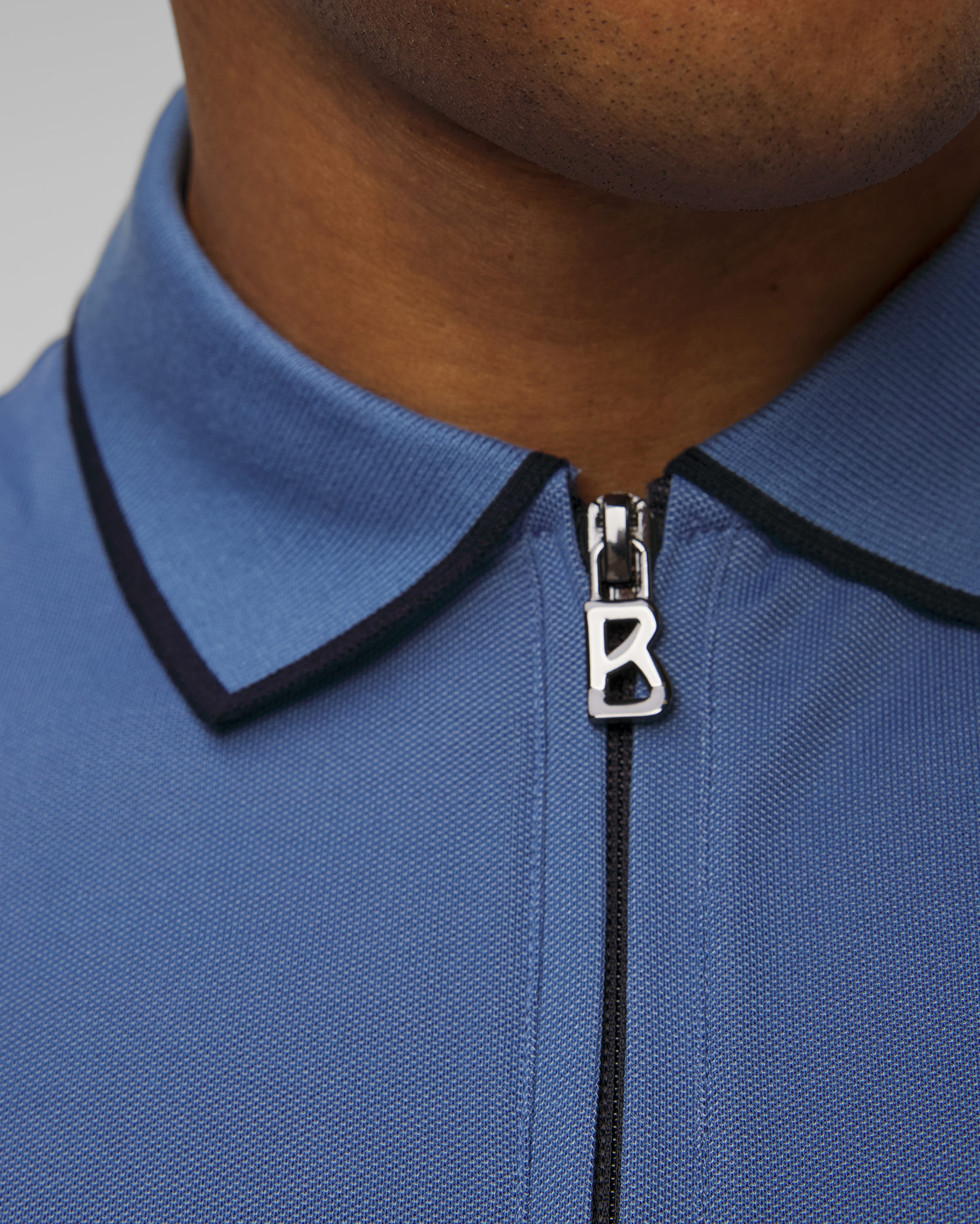 Niebieska koszulka polo męska BOGNER Timo-7