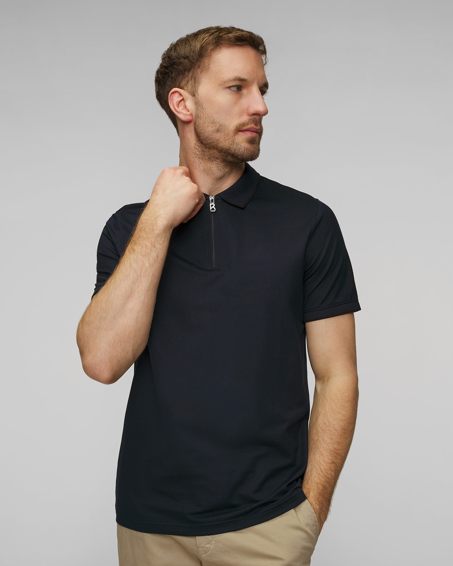 Granatowa koszulka polo męska BOGNER Timo 7