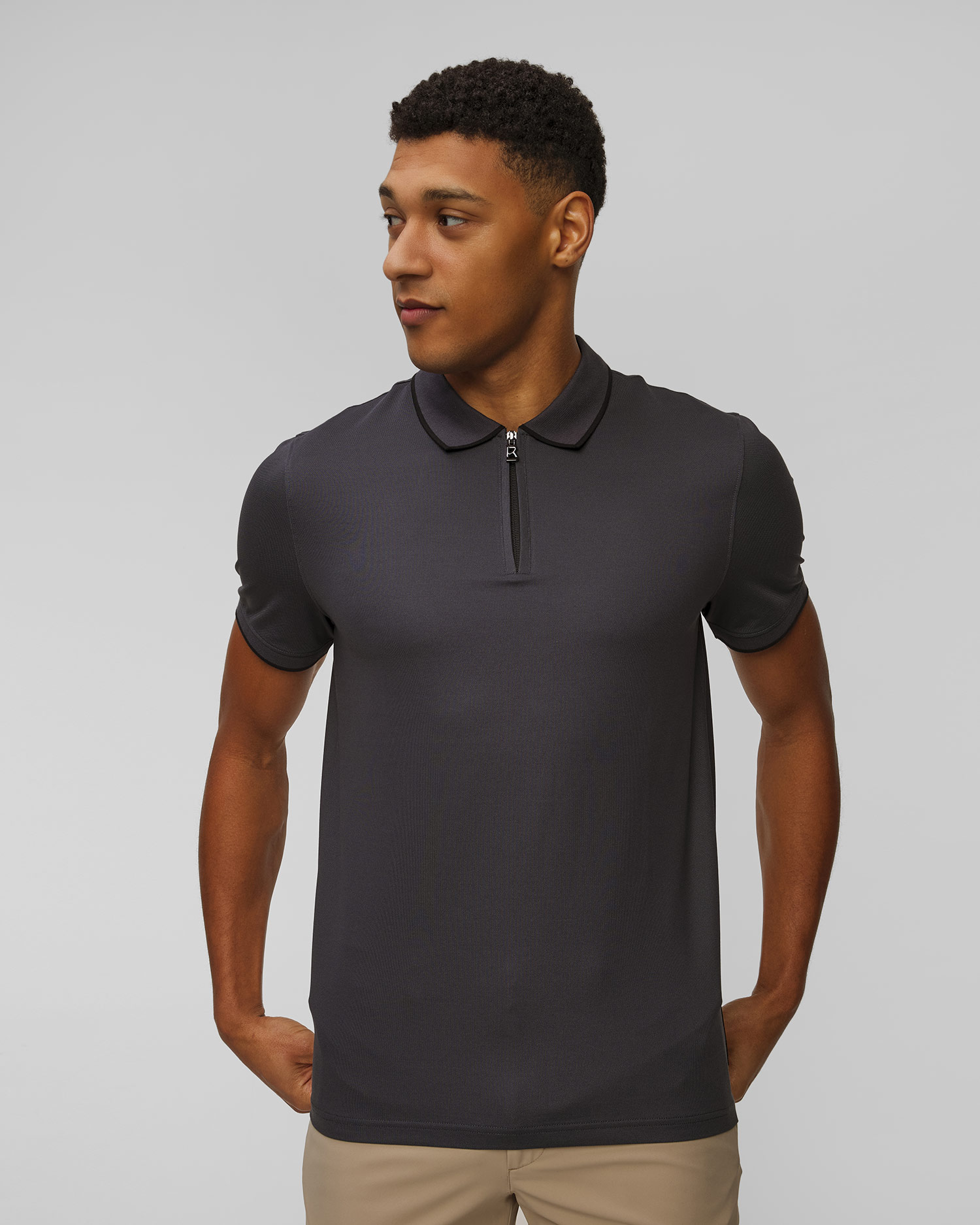 Men's dark grey polo shirt BOGNER Timo-7