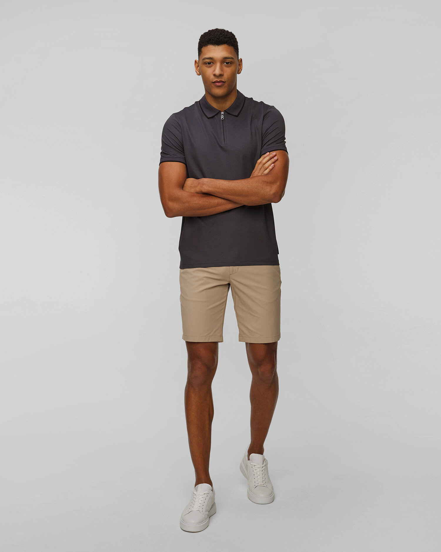 Men's dark grey polo shirt BOGNER Timo-7