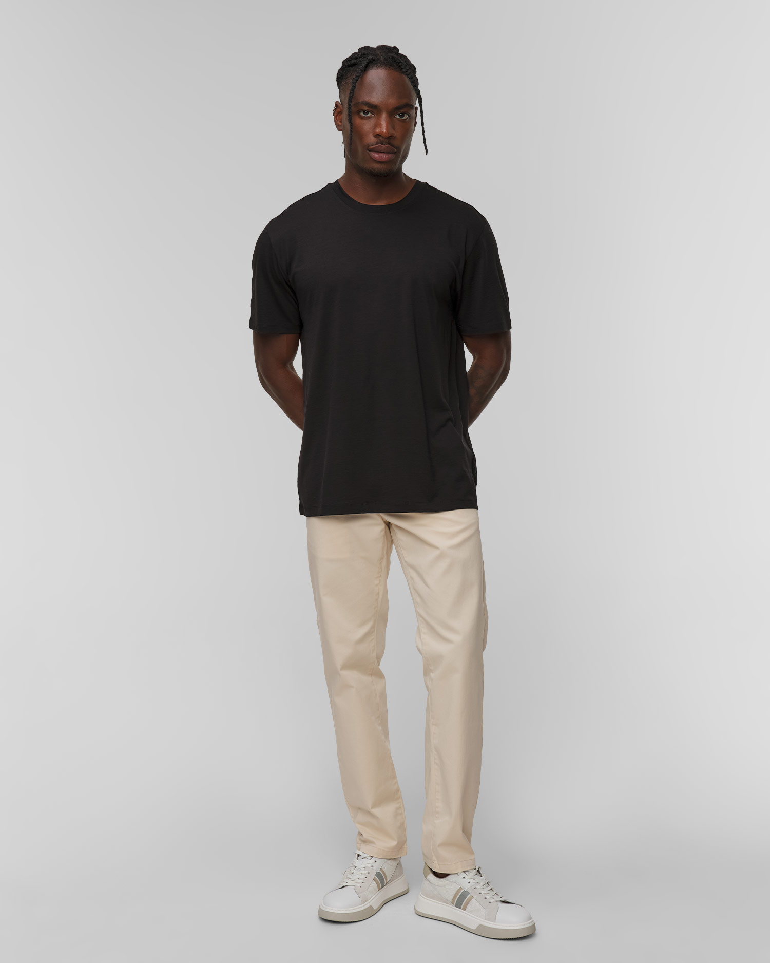 Men's black wool T-shirt BOGNER Liam