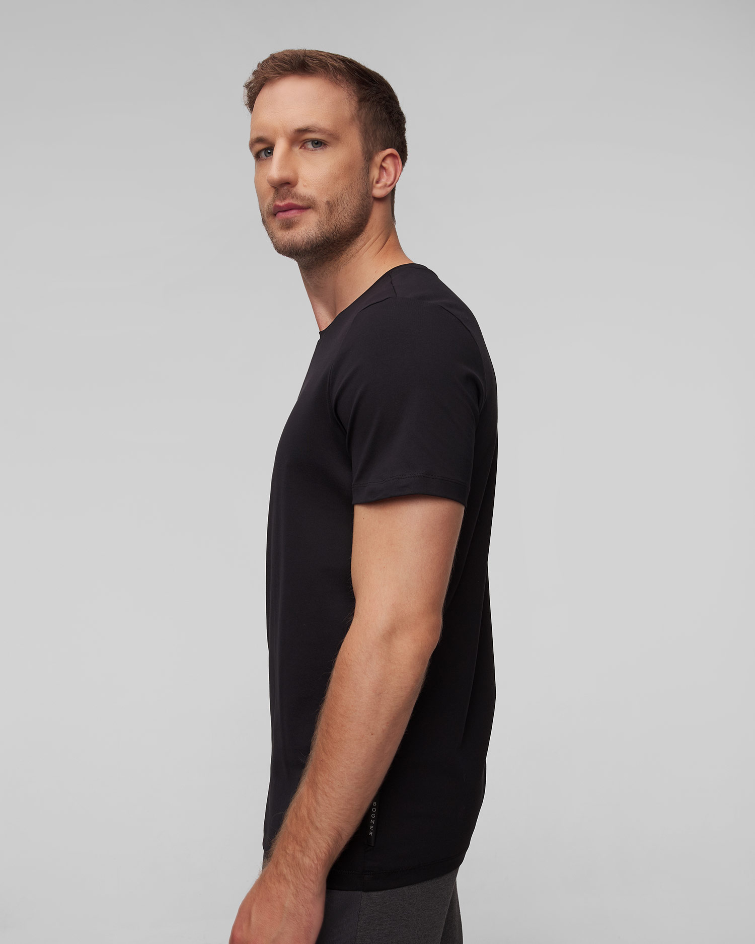 Men's black T-shirt BOGNER Roc
