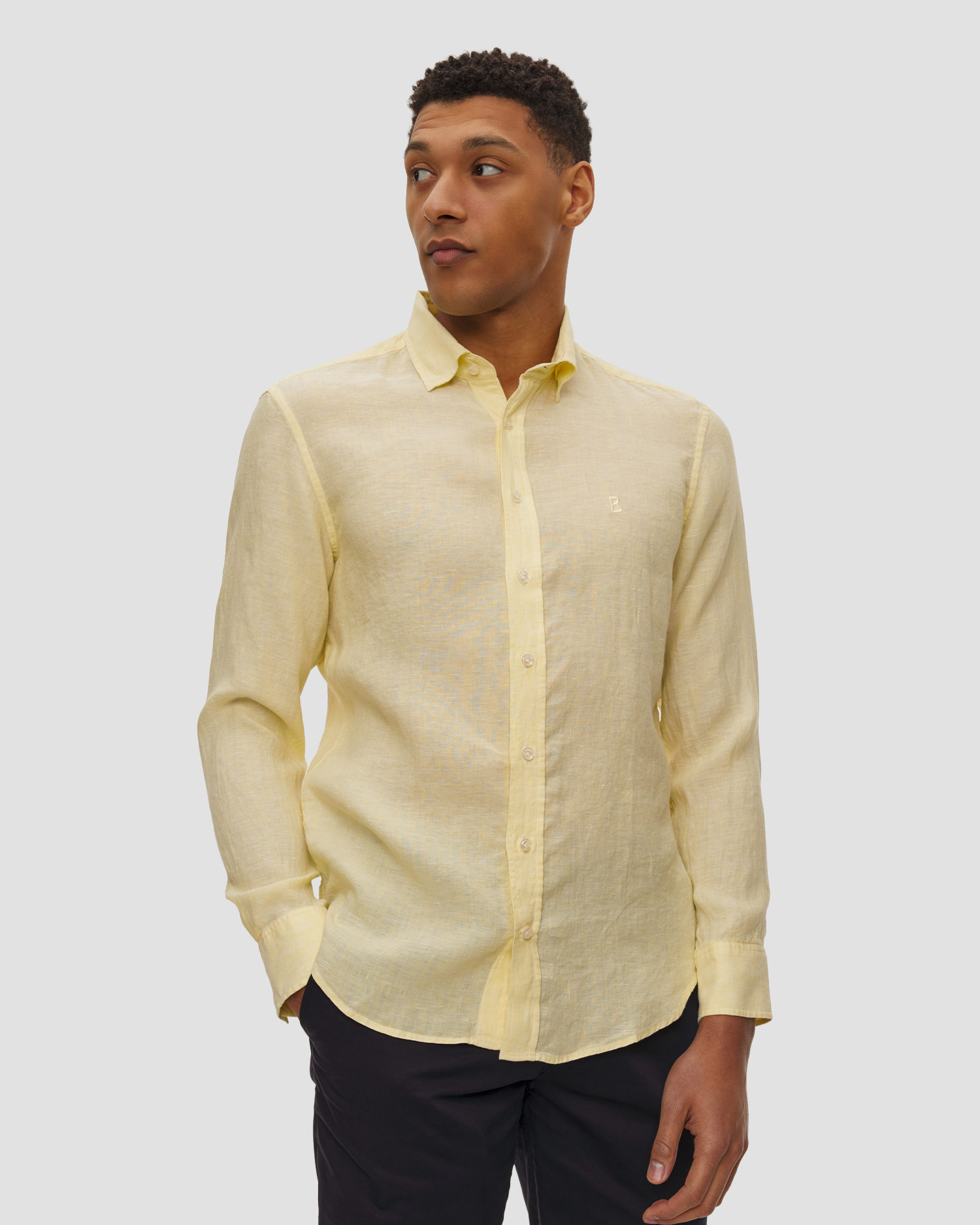 Koszula męska BOGNER TIMI, Kolor/Wzór: Żółty