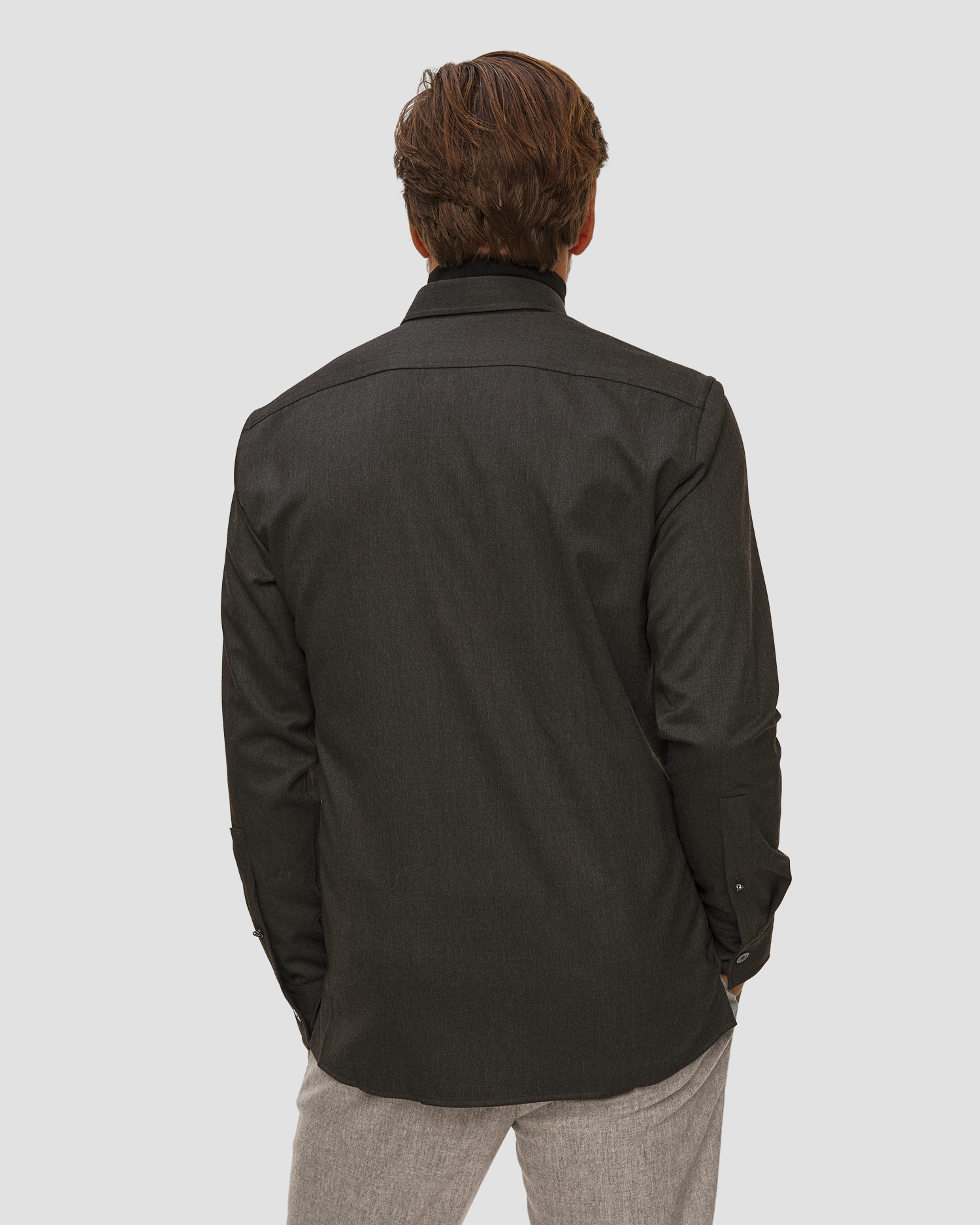 Camicia grigia da uomo BOGNER Clive-5