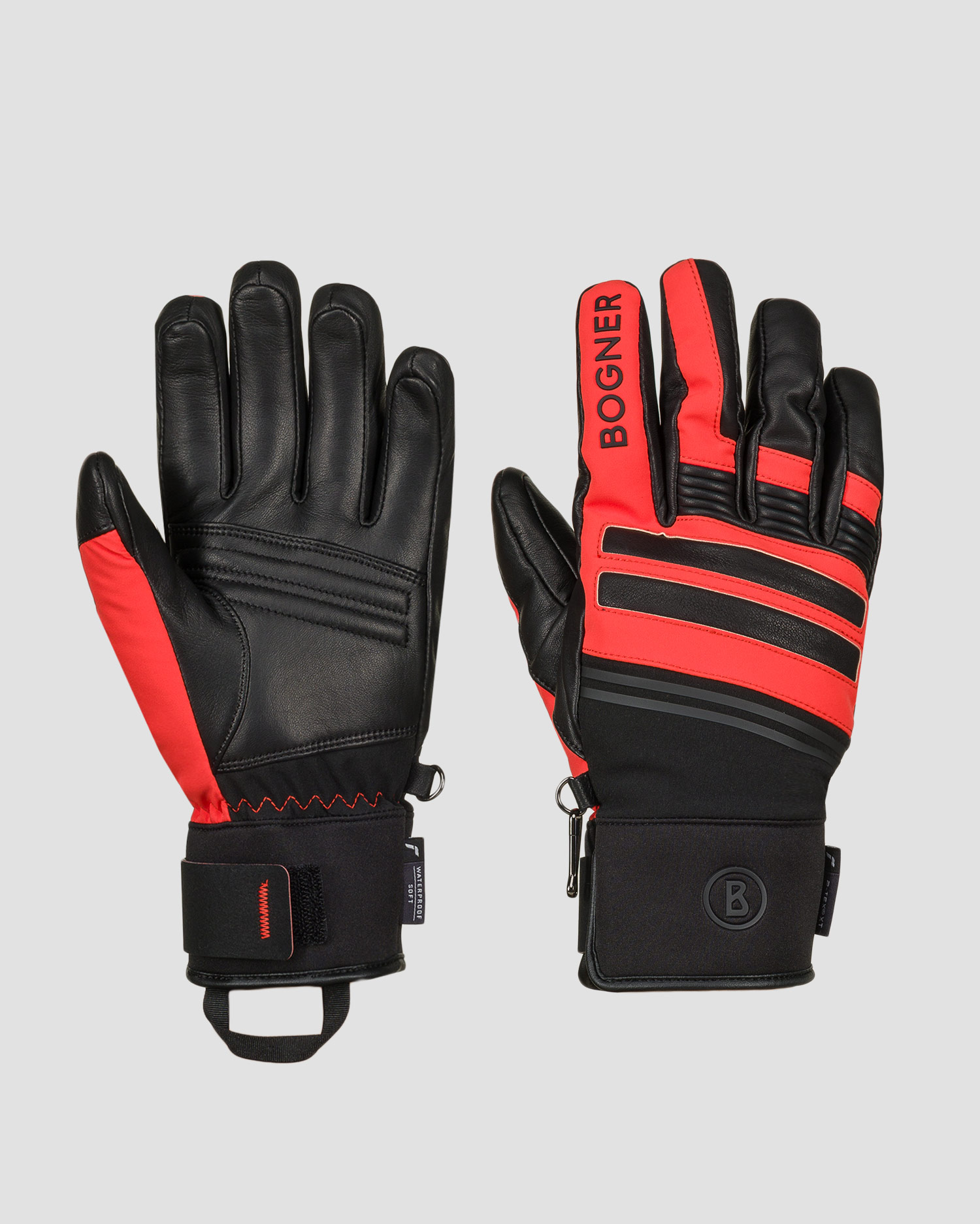 Men's leather ski gloves BOGNER Alex