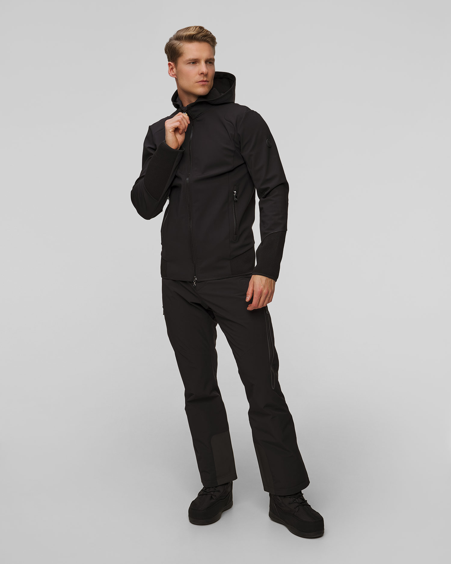 Czarna kurtka softshell męska BOGNER Jace1