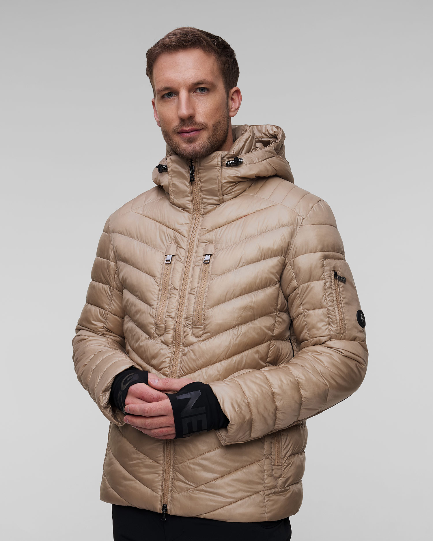 Beżowa kurtka narciarska męska BOGNER Dori