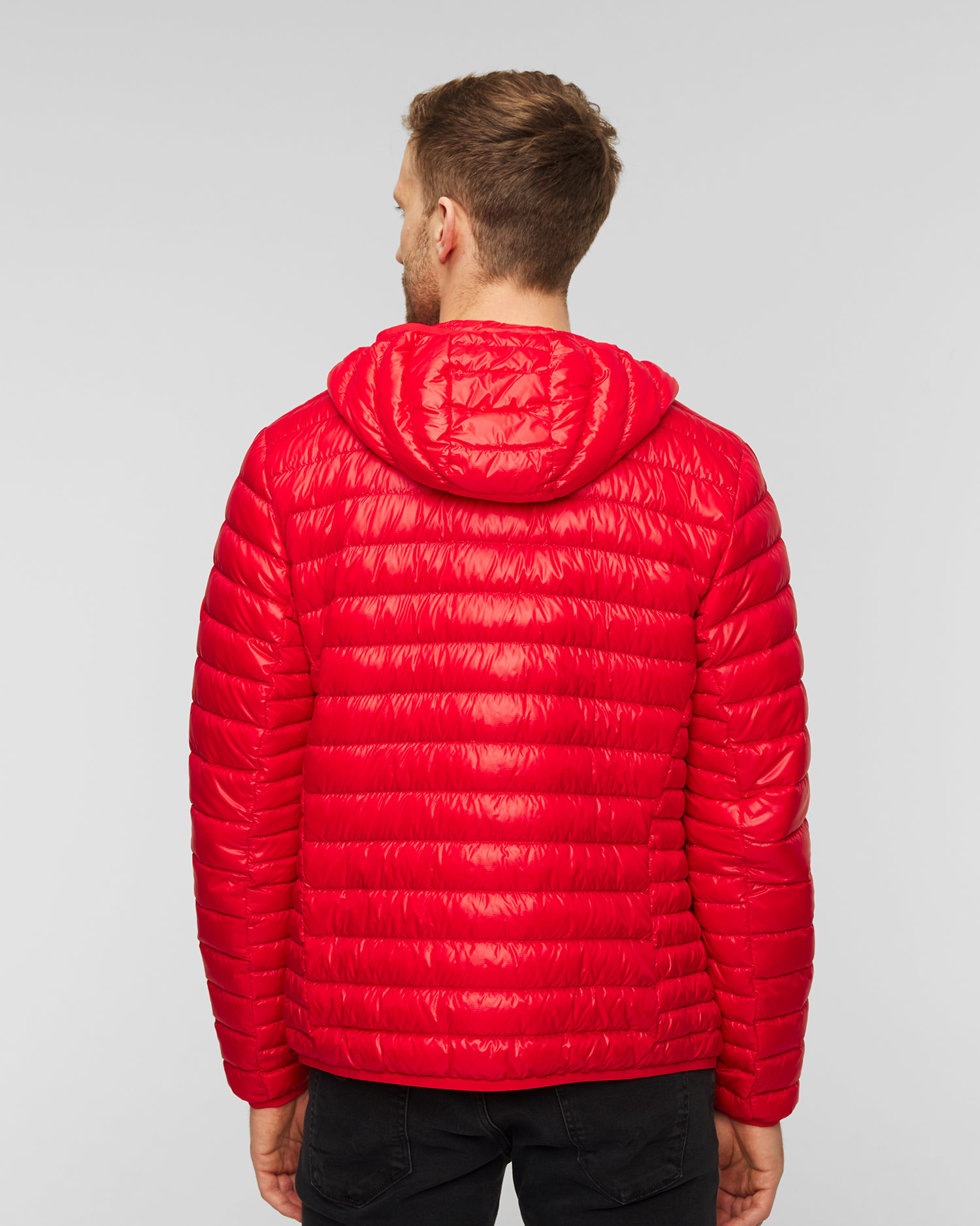 Czerwona puchowa kurtka męska BOGNER Areso-D
